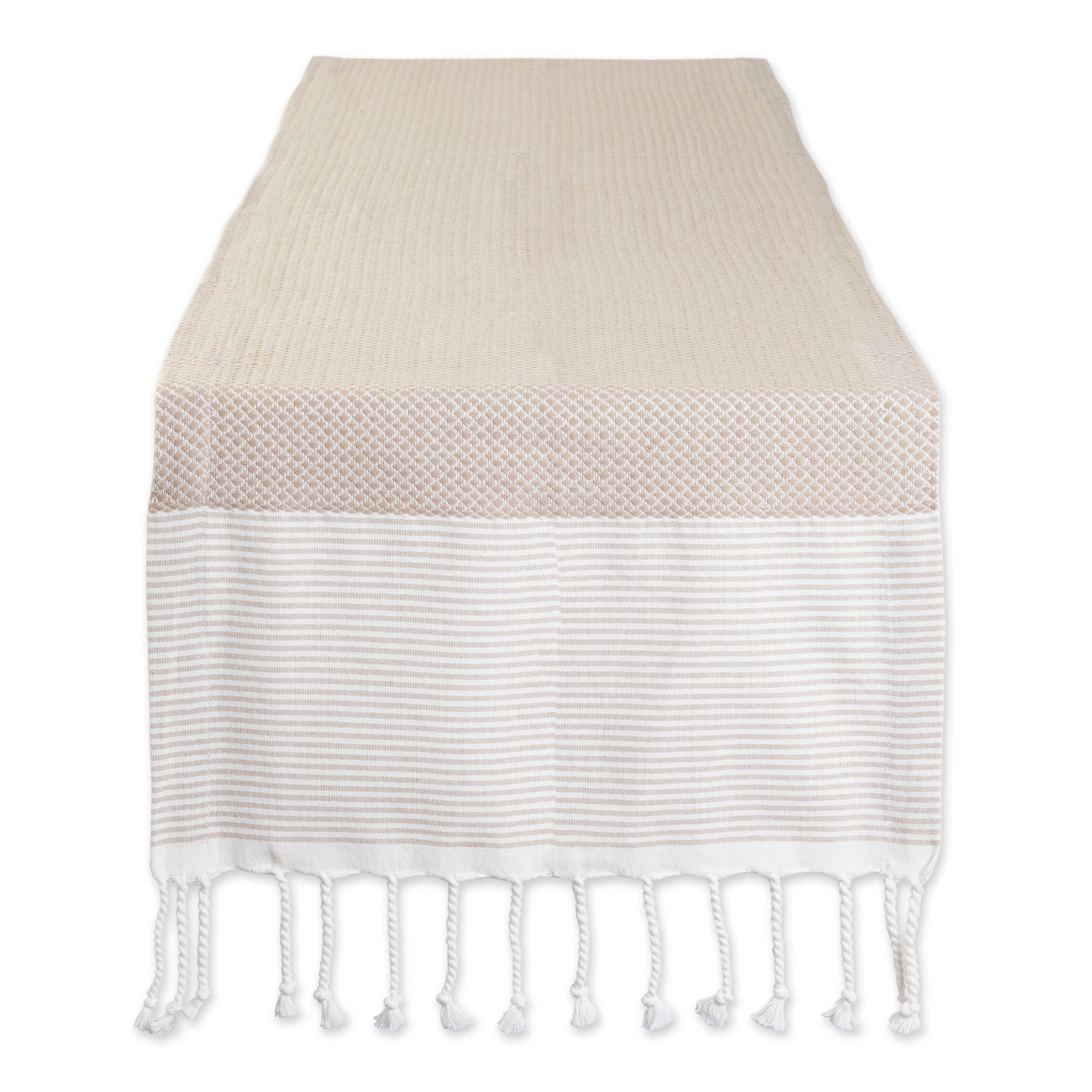 Dii Stone Bordered Dobby Table Runner 15X108