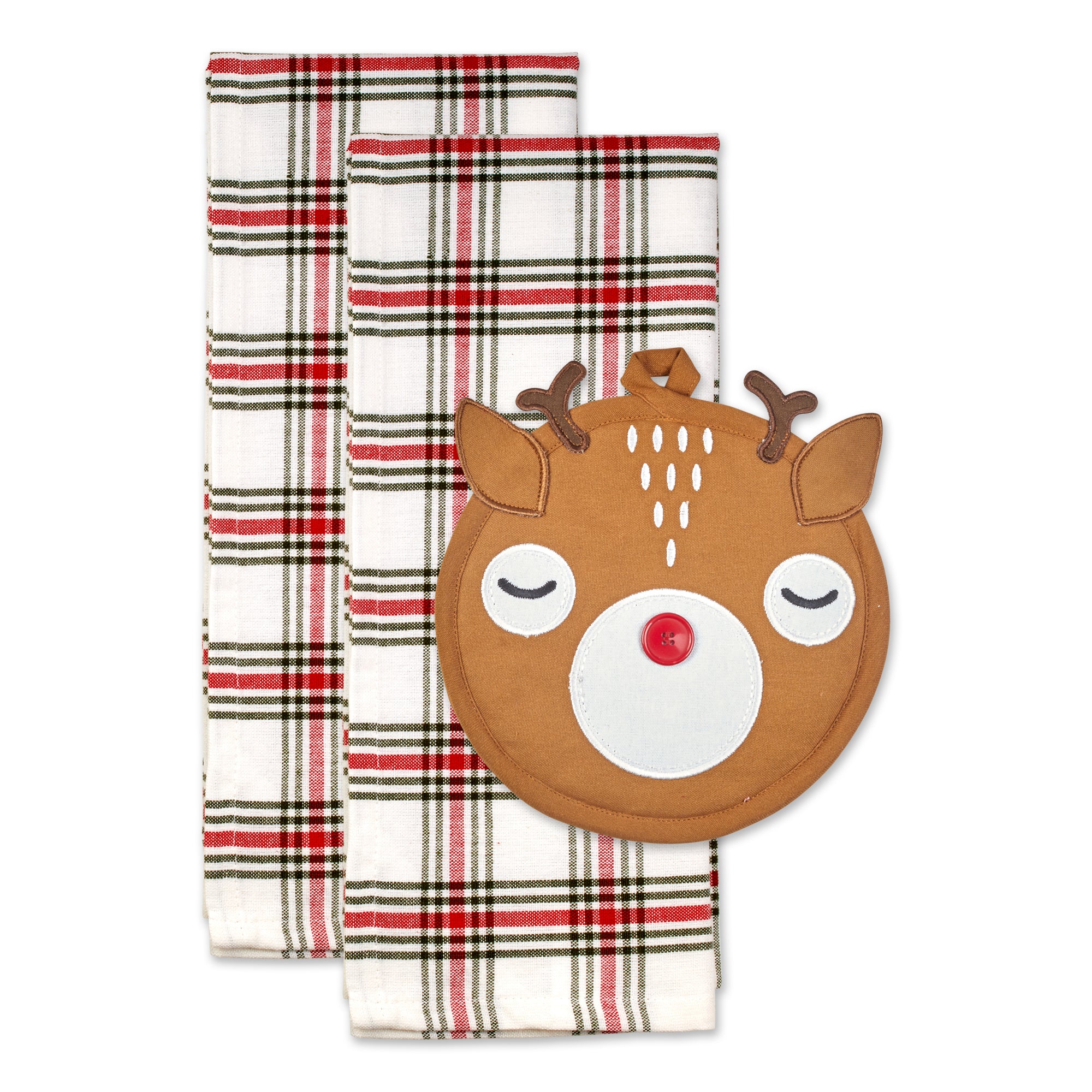 Dii Holiday Potholder Gift Set Cute And Functional, Perfect For Family, Hostess Gifts, Teachers, Friends And Neighbors, Rudy Rei