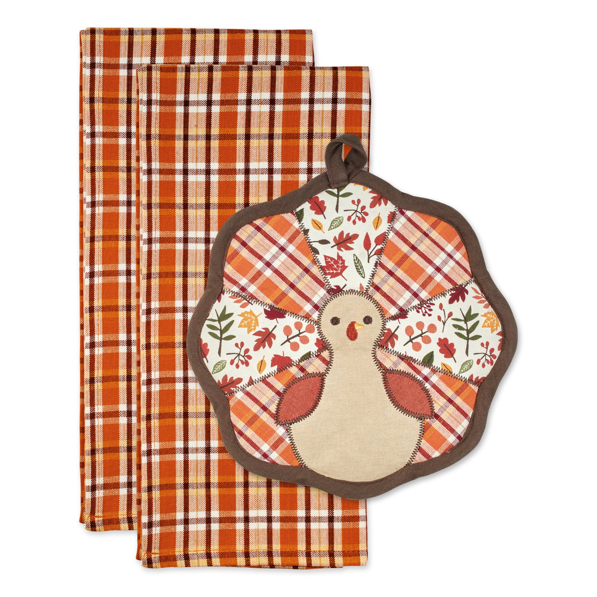 Dii Thanksgiving Holiday Gift Sets, Gobble Turkey Potholder Gift Set