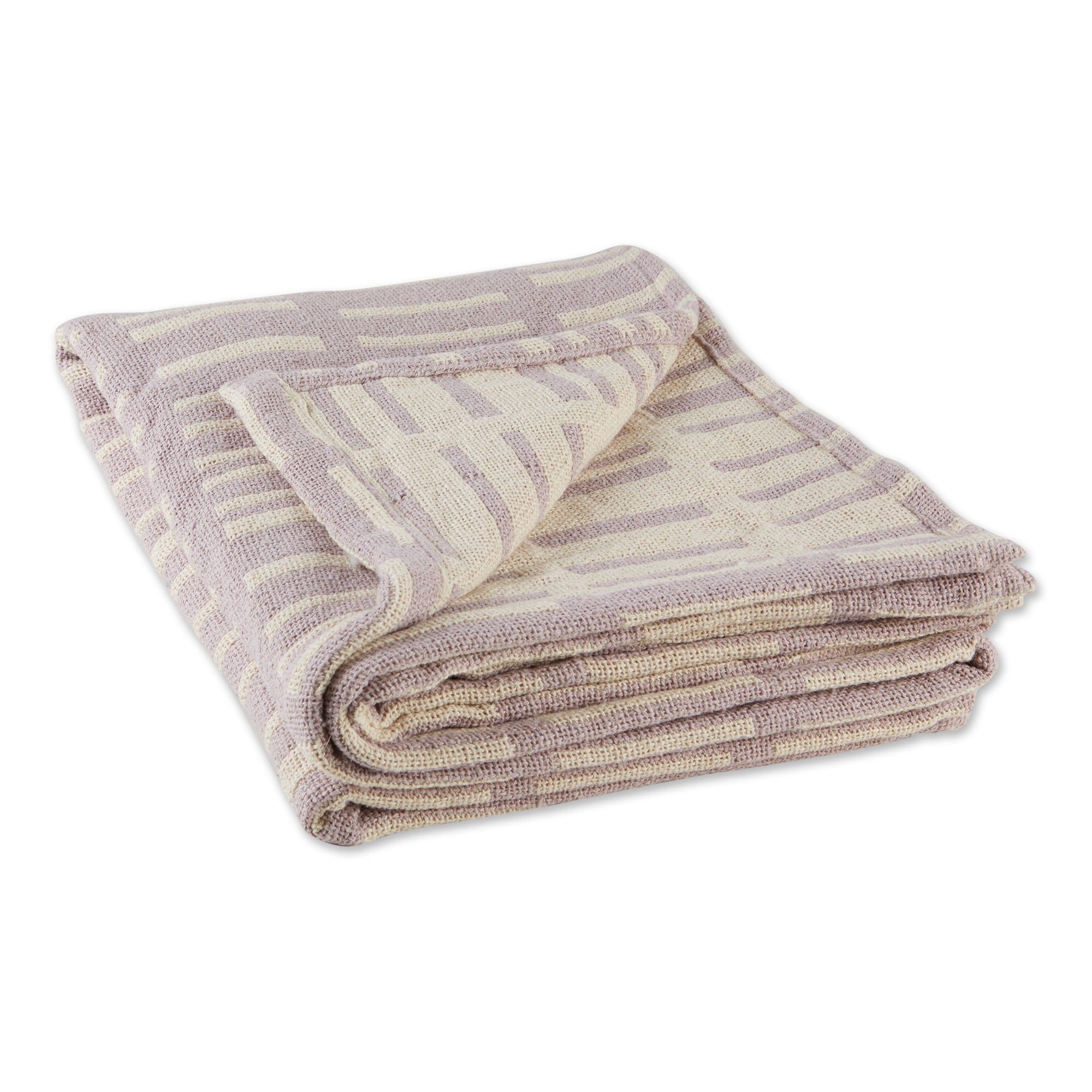 Dii Dusty Lilac Urban Jacquard Throw