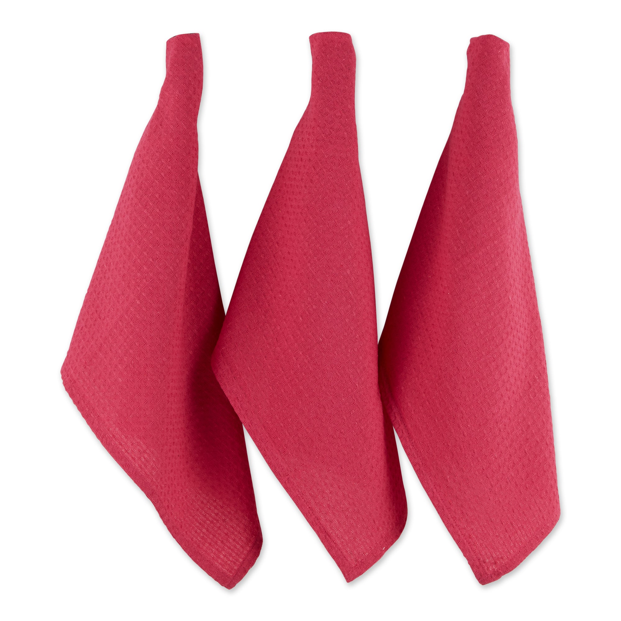Dii Pink Recycled Cotton Waffle Dishtowel (Set Of 6)