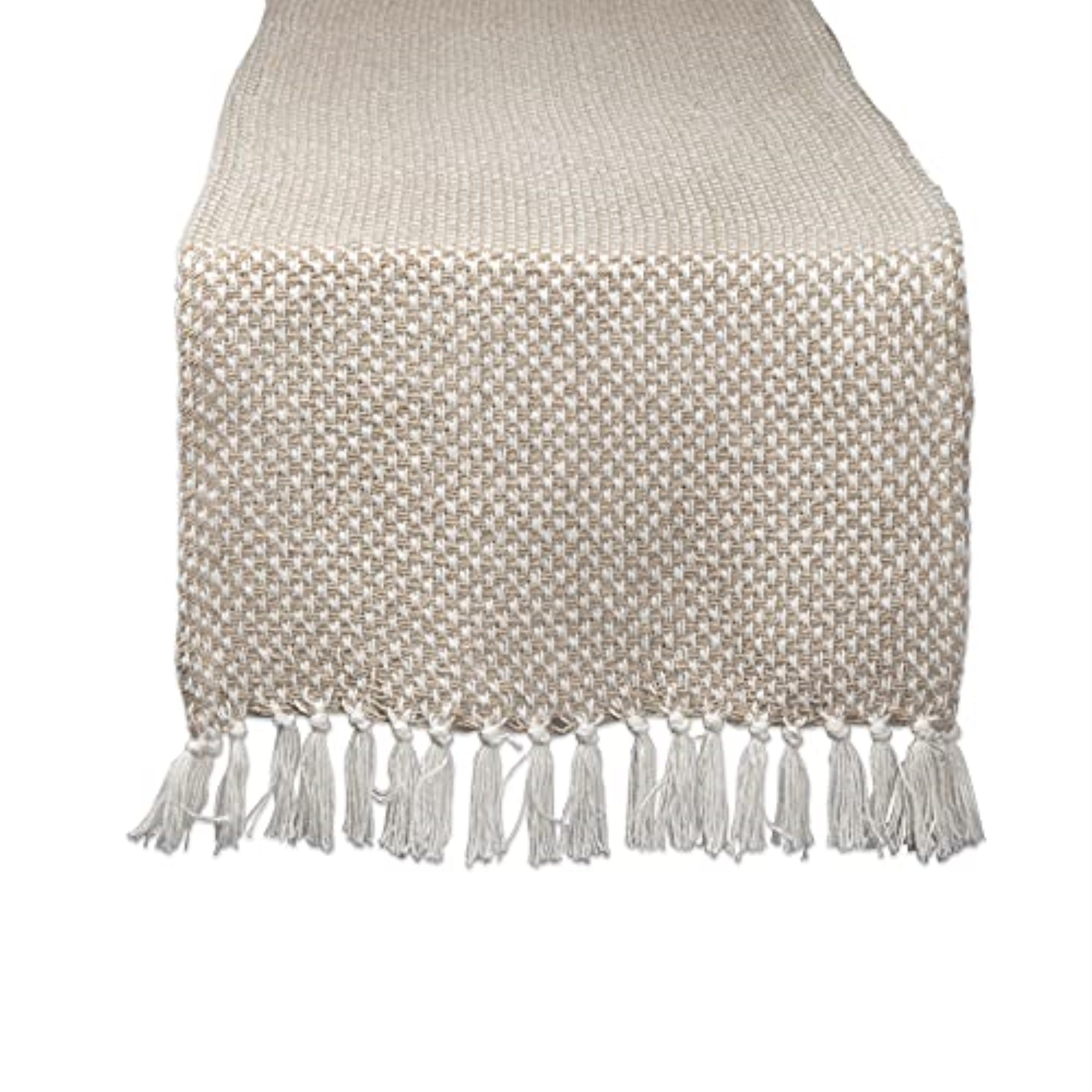Dii Stone Woven Table Runner 15X108