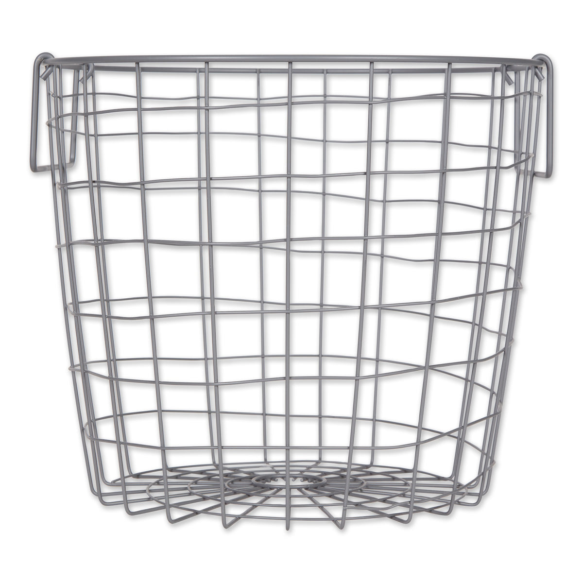 Dii Metal Basket, Cool Gray Round Medium 14X14X12