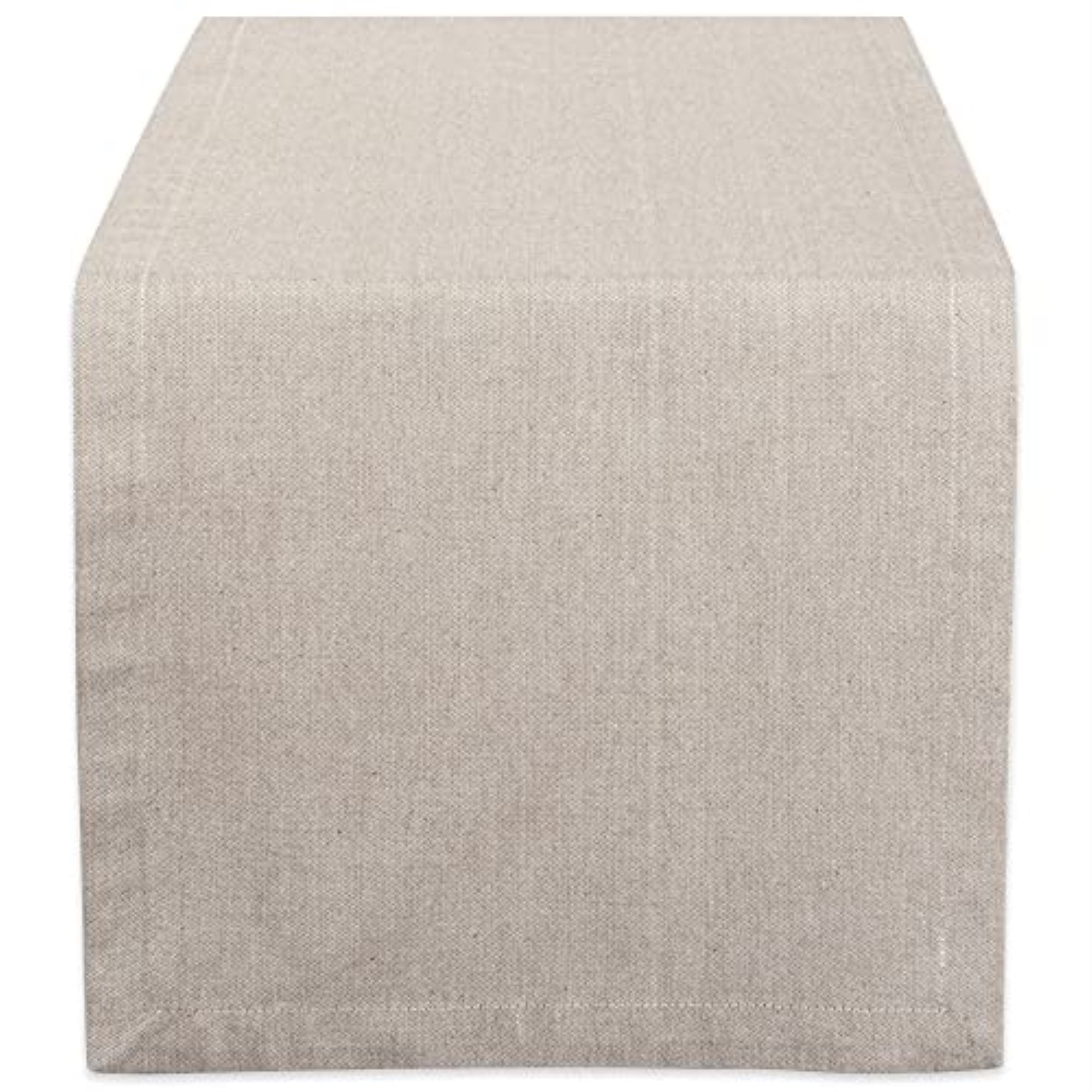 Dii Stone Brown Solid Chambray Table Runner 14X108