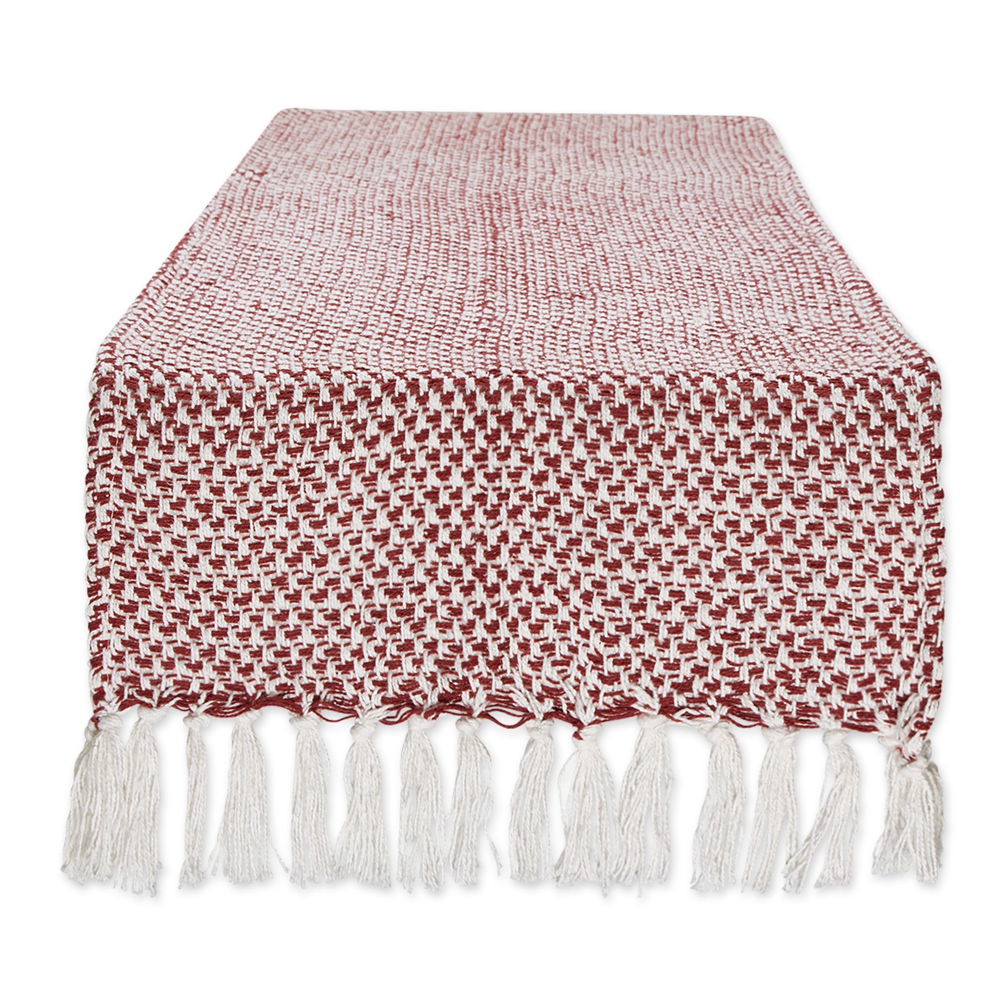 Dii Barn Red Woven Table Runner 15X72