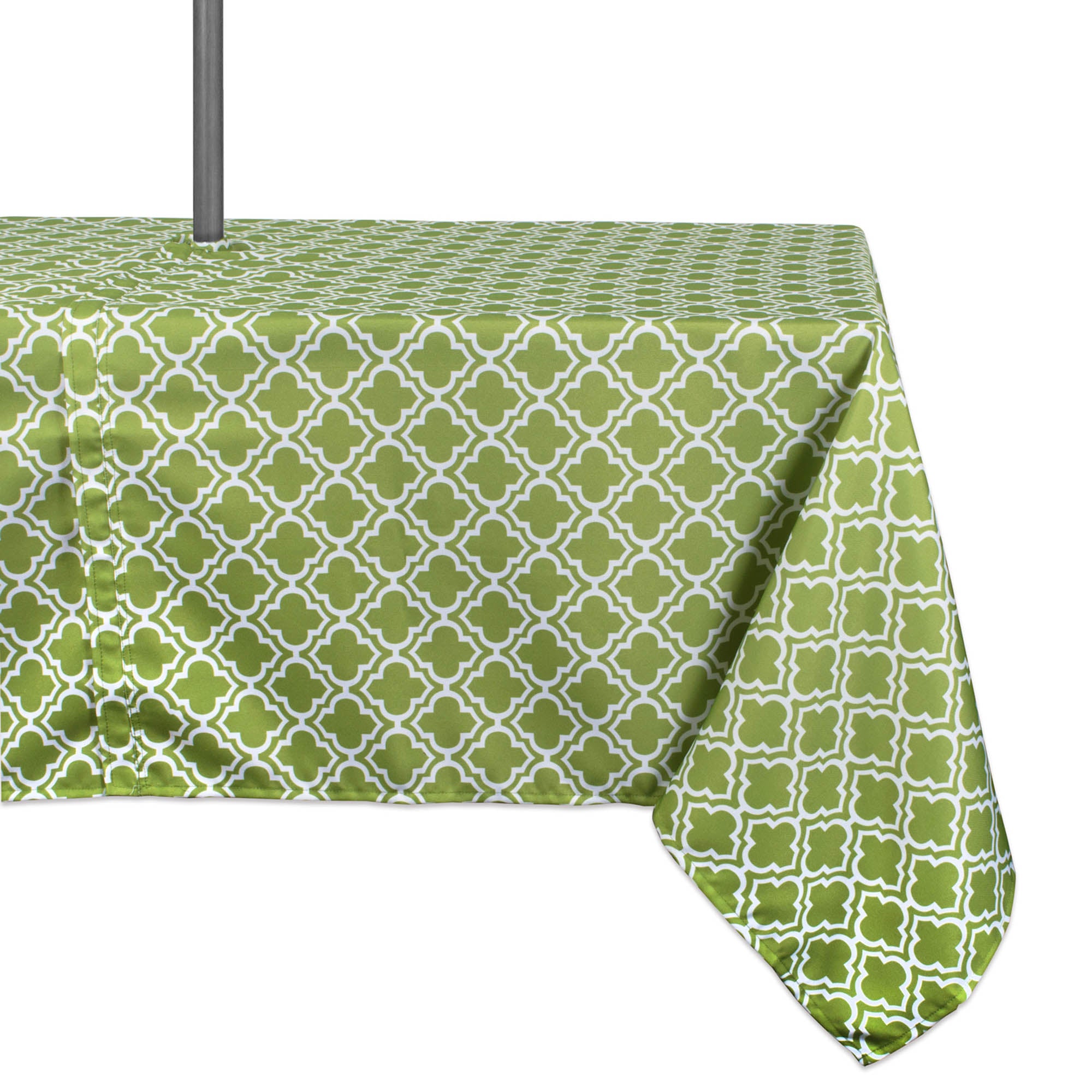 Dii Green Lattice Outdoor Tablecloth With Zipper