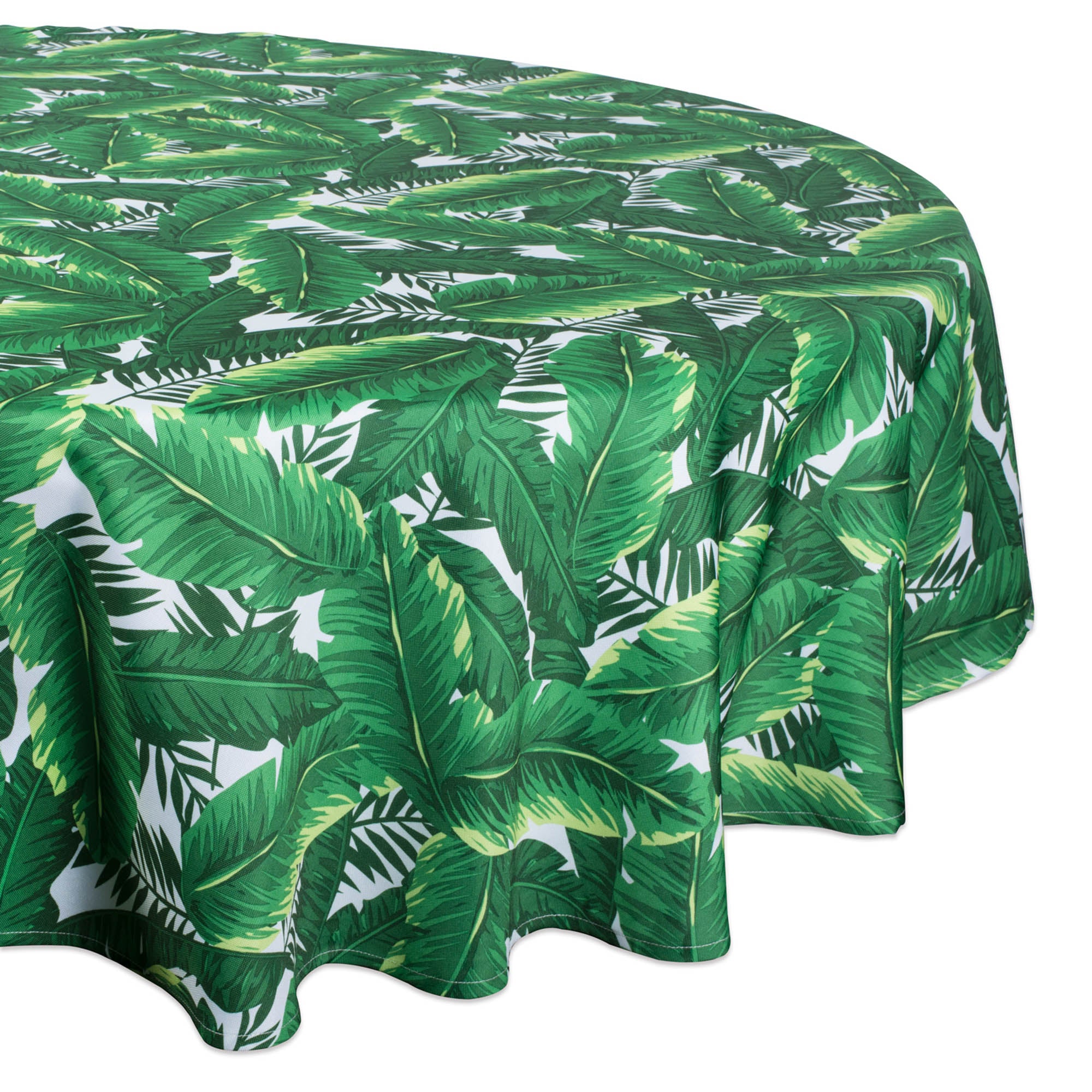Dii Banana Leaf Outdoor Tablecloth 60 Round