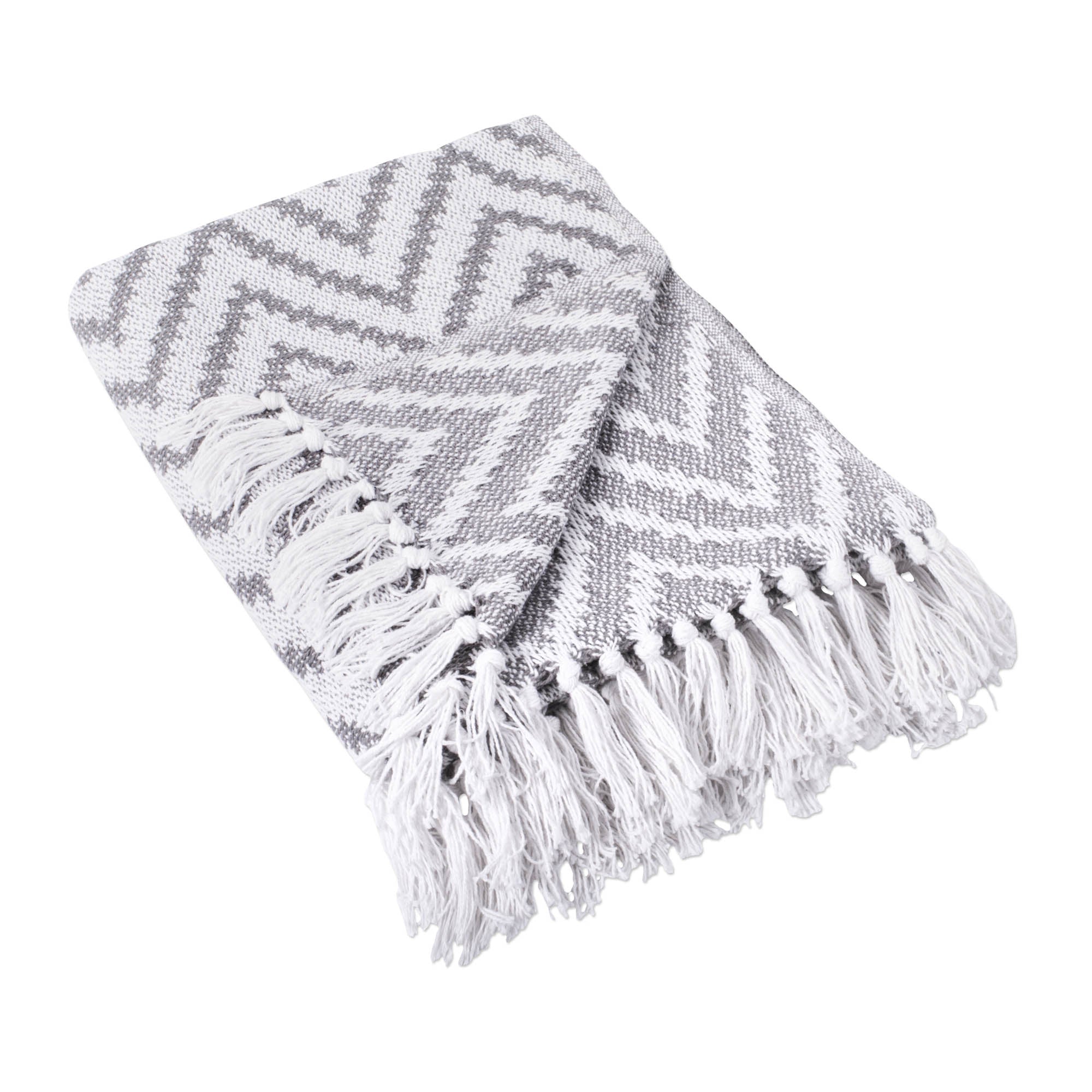 Dii Gray Large Chevron Throw