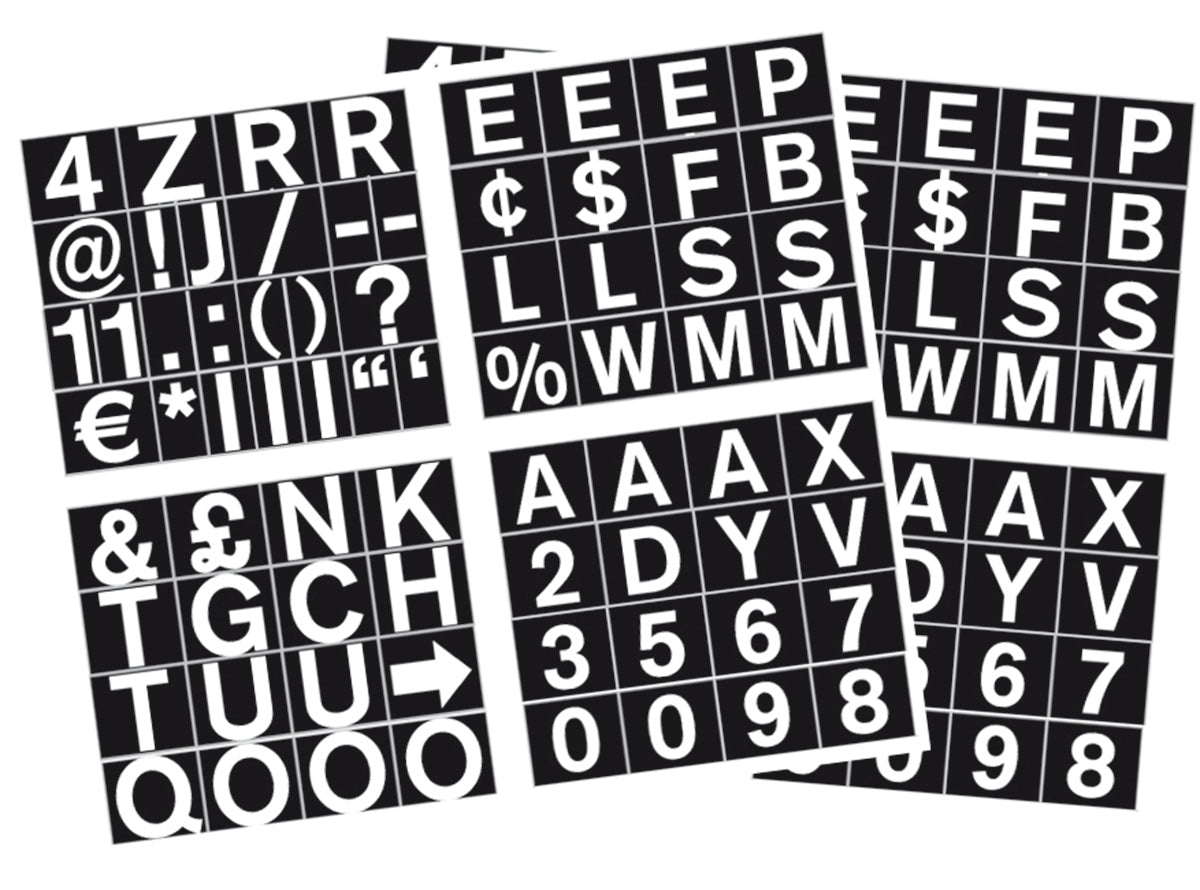 1 Magnetic Set Of Letters, Numbers & Symbols