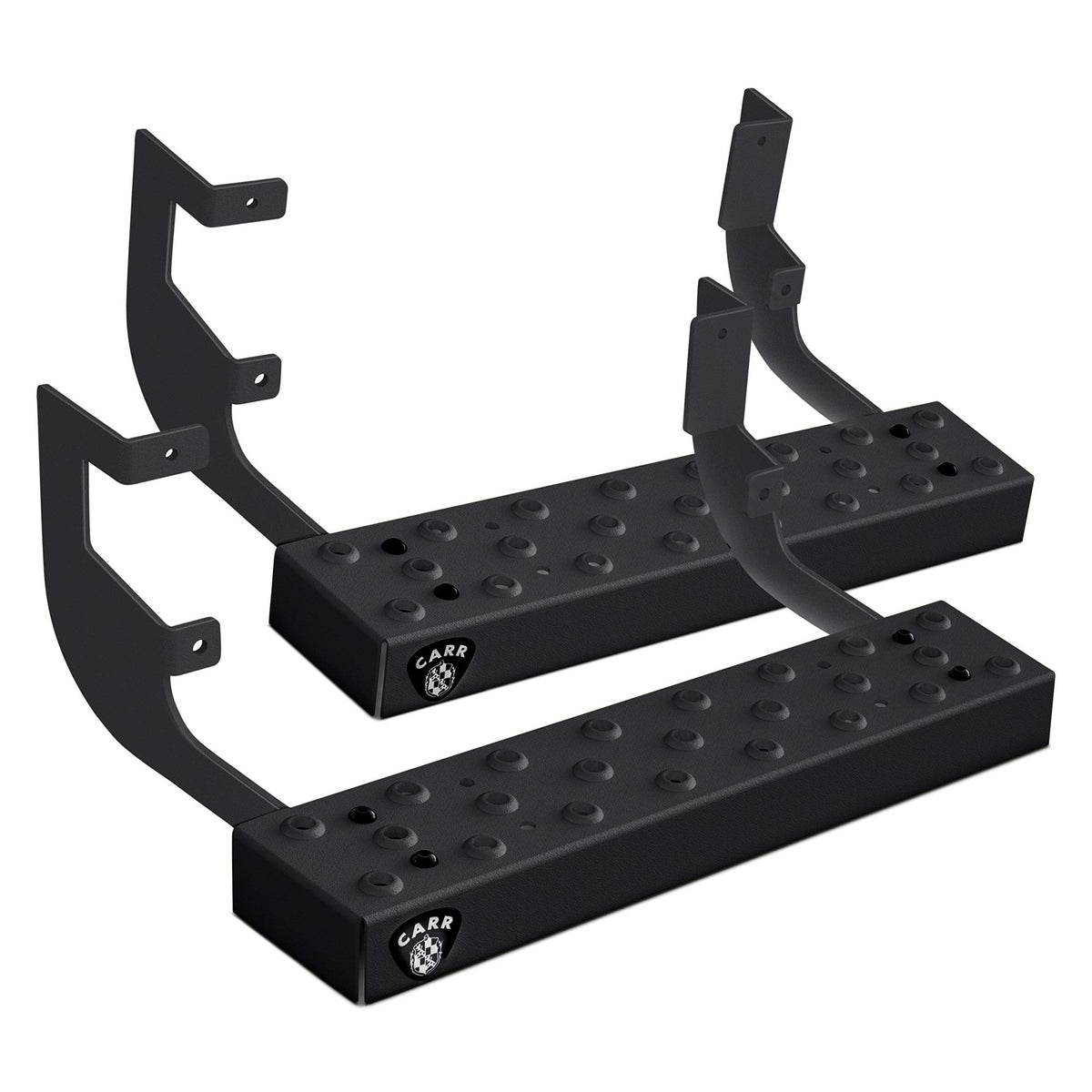 Wts 24In Extra Deep Retractable Step Xp3 Blk Pwdr Coat/Galvanized Nonslip Grip Strut