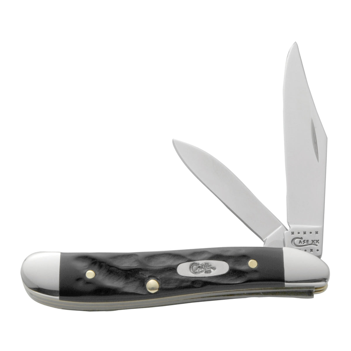 18225 - Case Jigged Rough Black Synthetic - Peanut (6220 Ss)