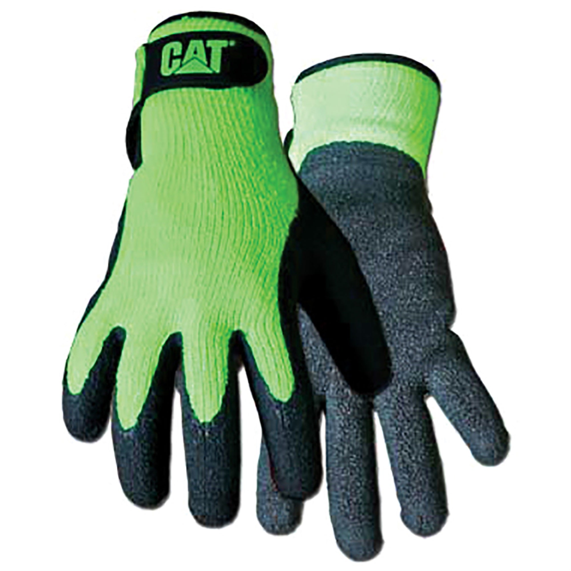 Glove Fluor.Green Latex Coated Palm Jumb
