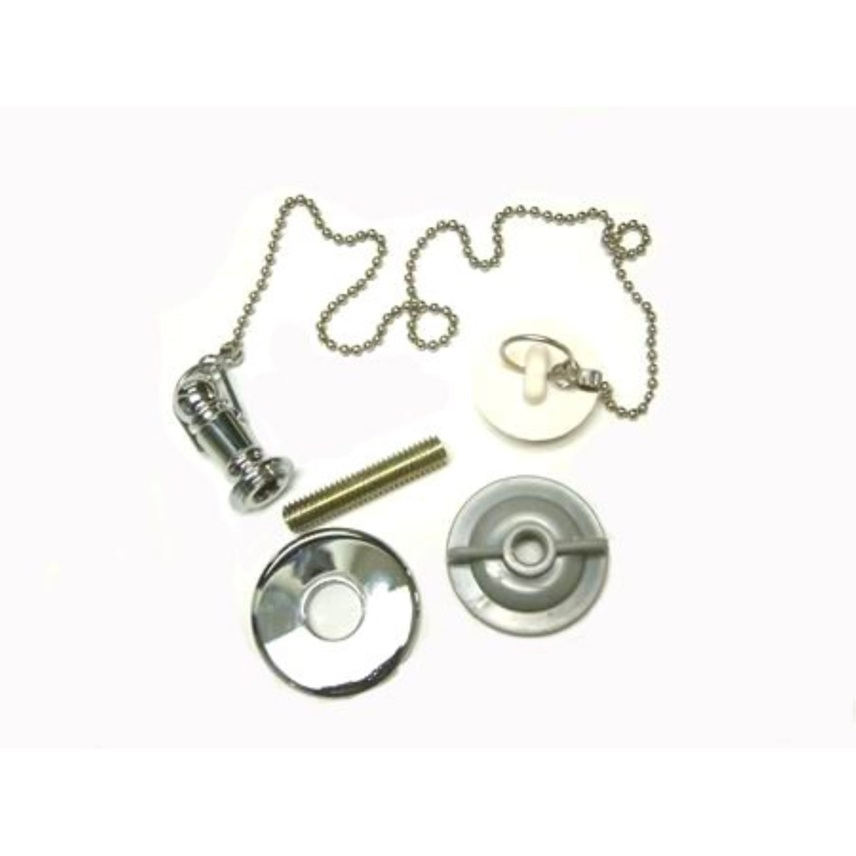 Kingston Brass Cc1111 Rubber Stopper Chain And Attachment For Cc1001, Polished Chrome