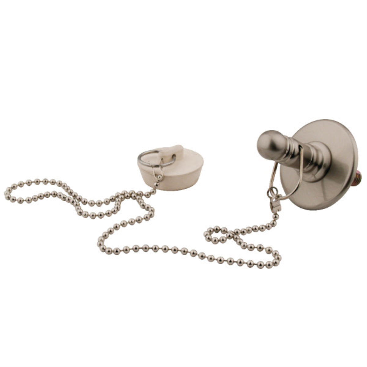 Kingston Brass Cc1118 Rubber Stopper Chain And Attachment For Cc1008, Brushed Nickel