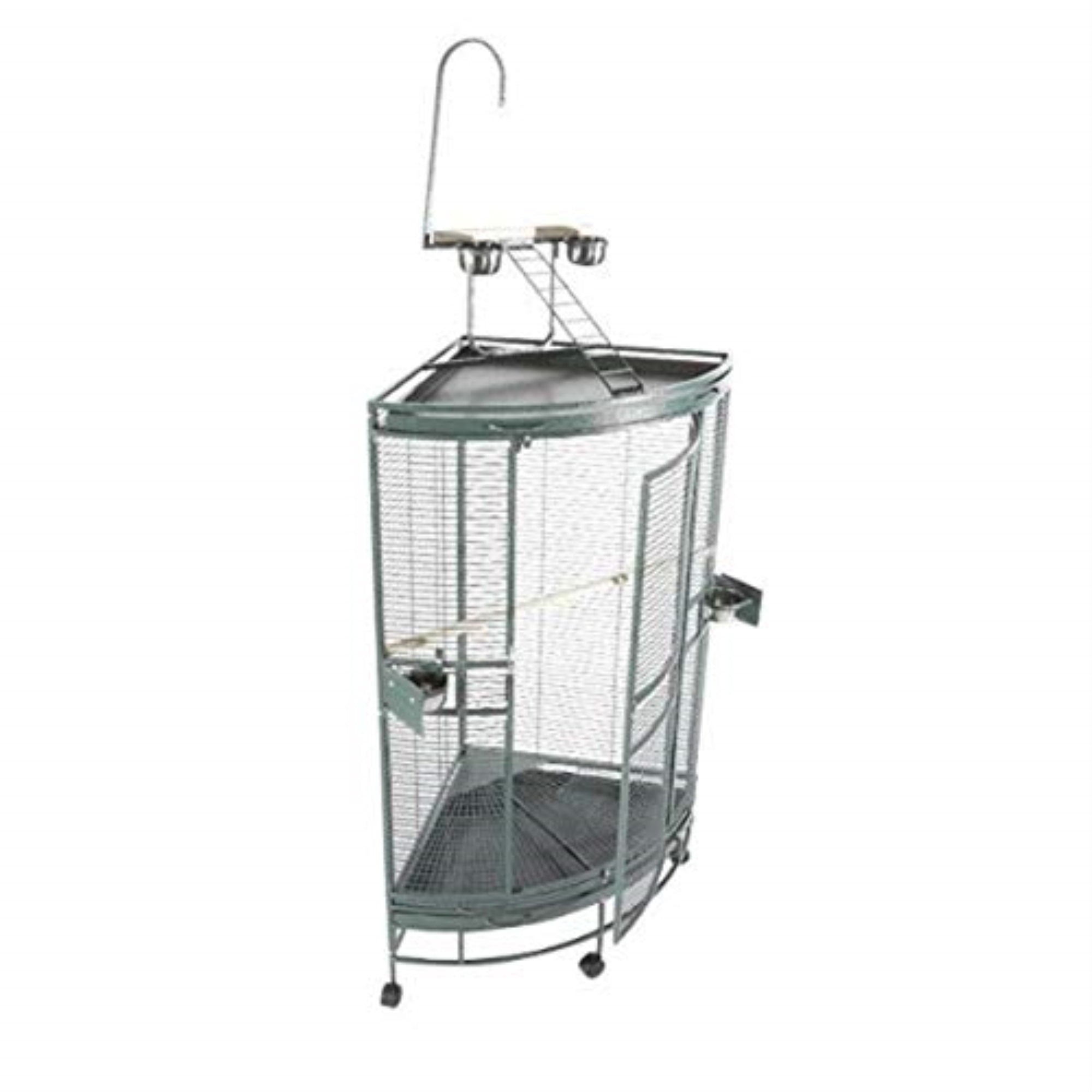 25' Medium Corner Bird Cage With Play Top
