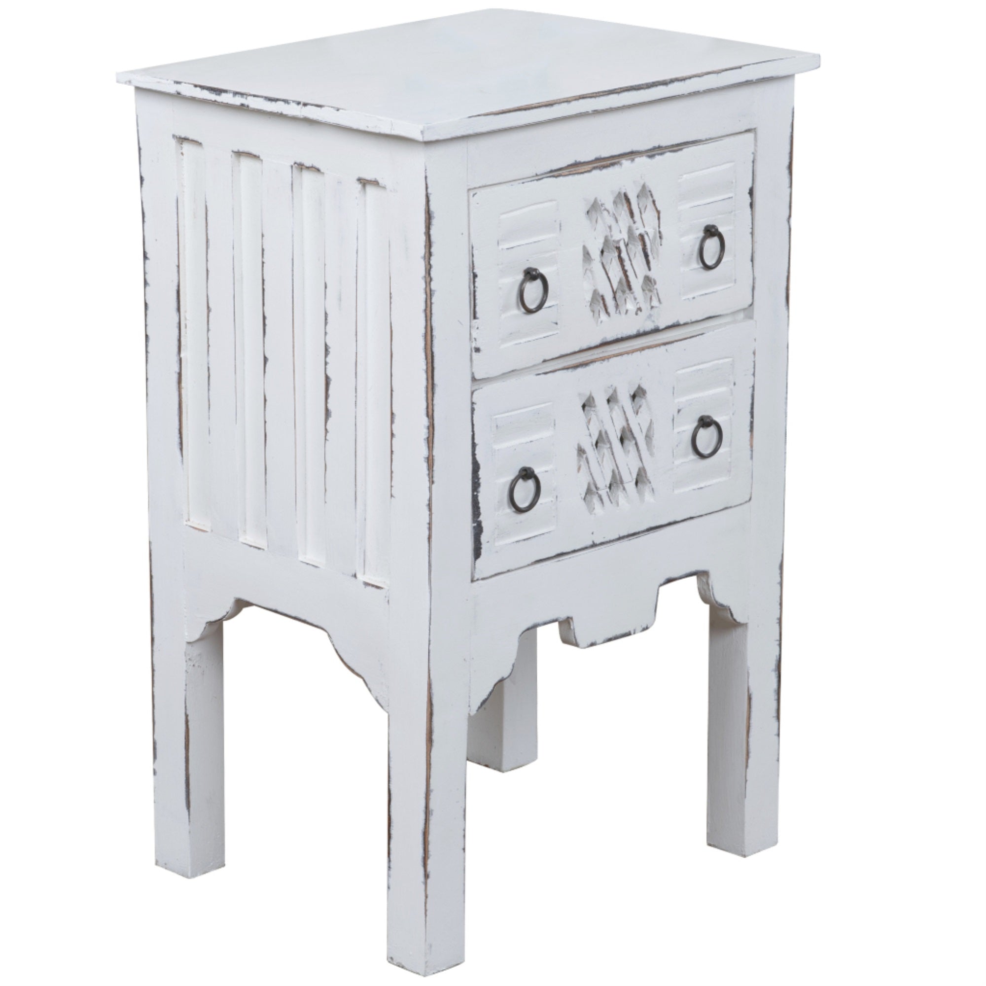 Sunset Trading Cottage Whitewashed End Table