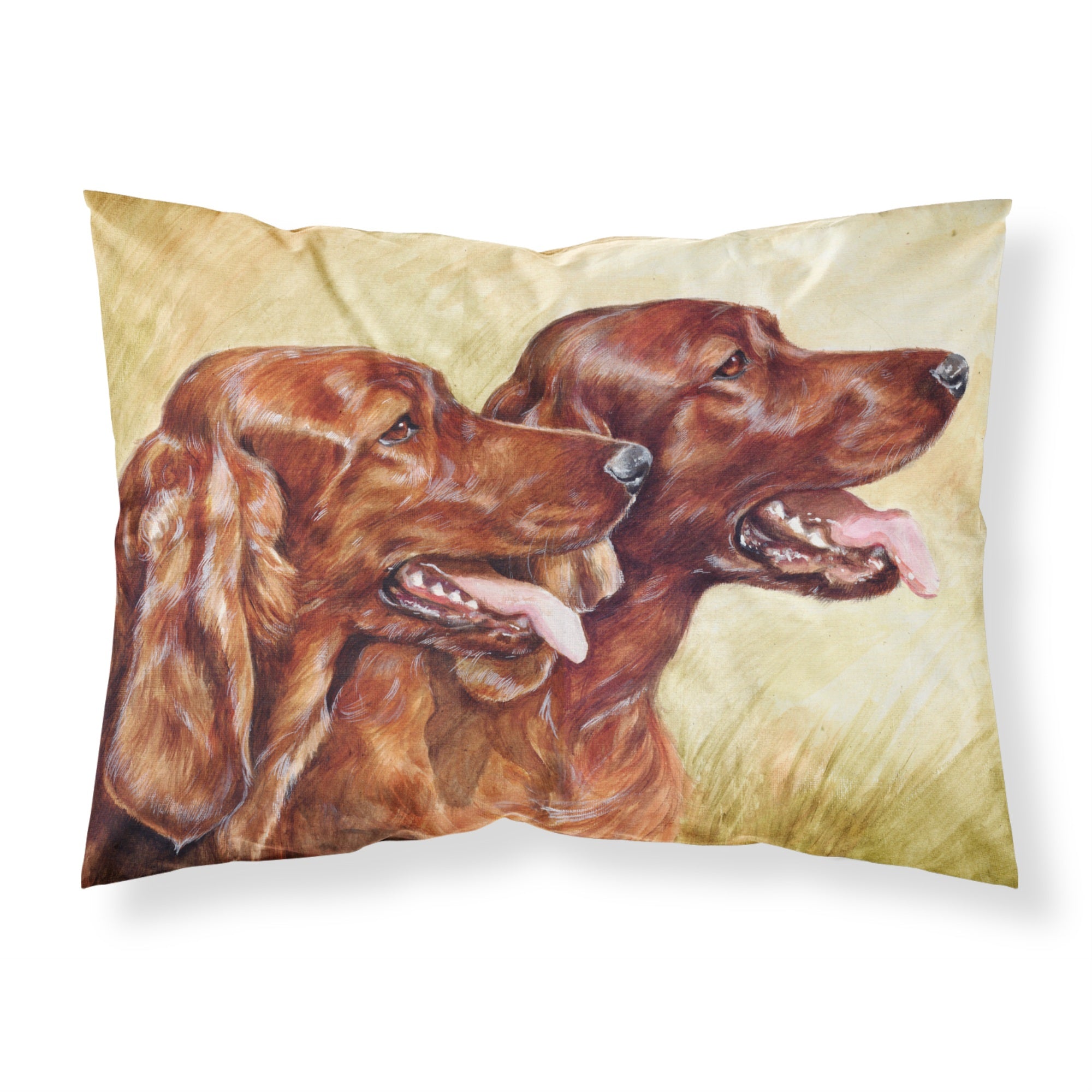 Caroline'S Treasures Irish Setters Fabric Standard Pillowcase Cdco0225Pillowcase, Multicolor