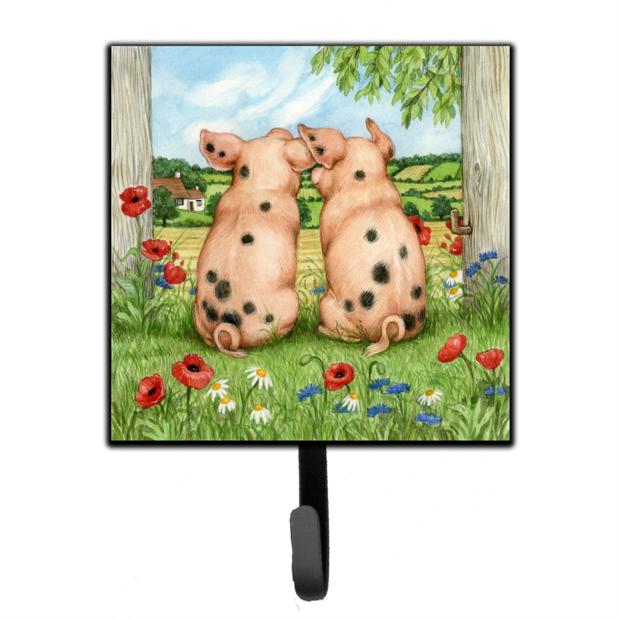 Caroline'S Treasures Pigs Side By Debbie Cook Leash Or Key Holder Cdco0354Sh4, Small, Multicolor