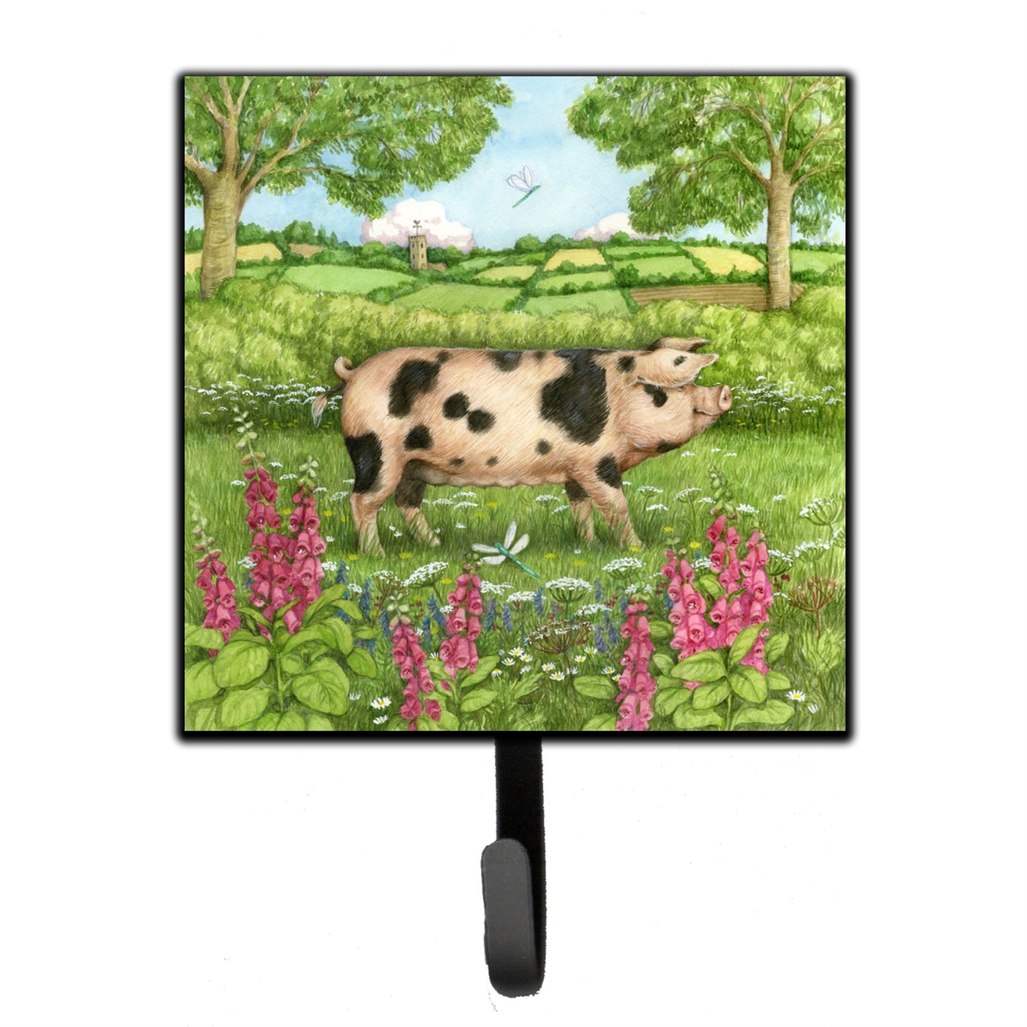 Caroline'S Treasures Pigs Meadowsweet By Debbie Cook Leash Or Key Holder Cdco0371Sh4, Small, Multicolor
