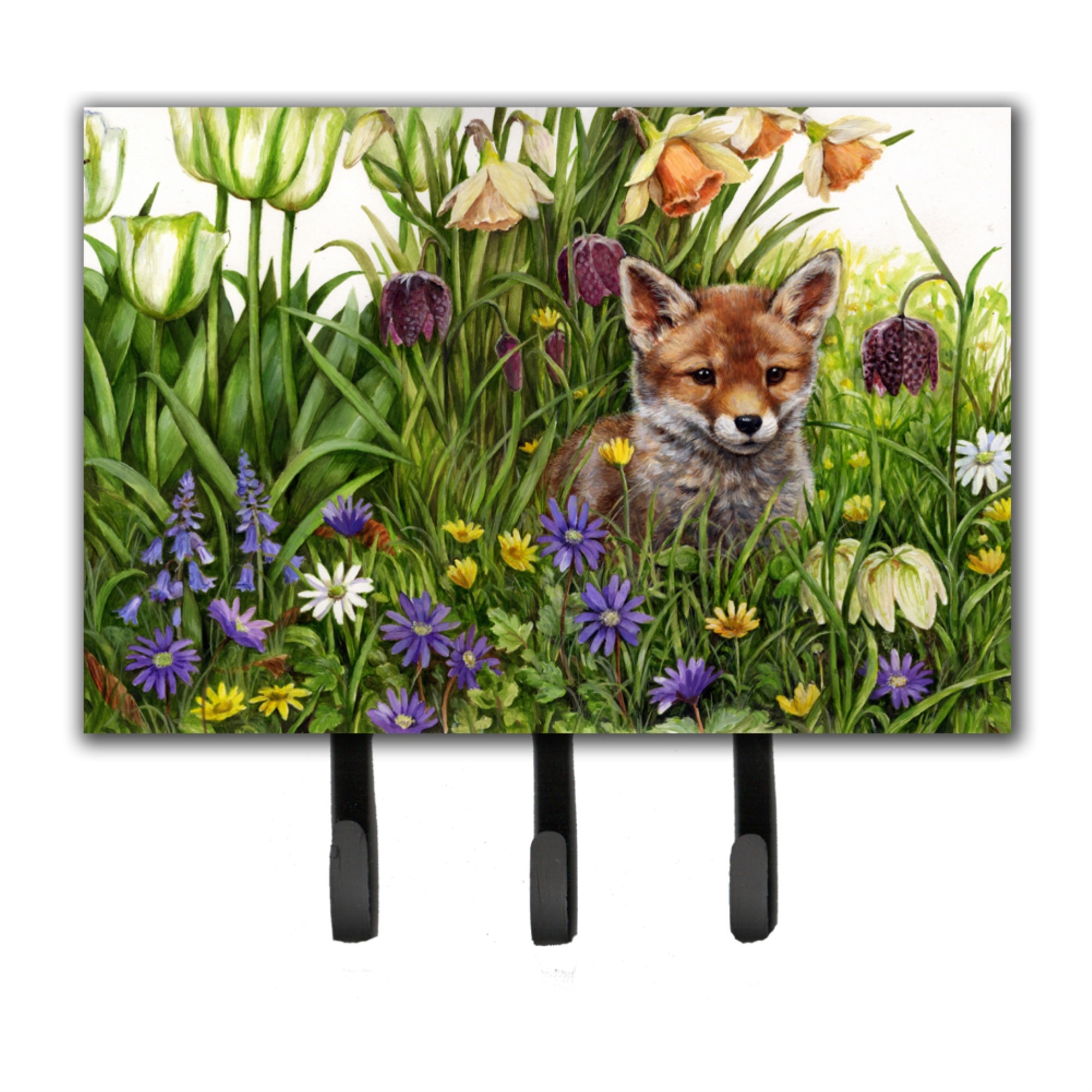 Caroline'S Treasures April Fox By Debbie Cook Leash Or Key Holder Cdco0464Th68, Triple, Multicolor