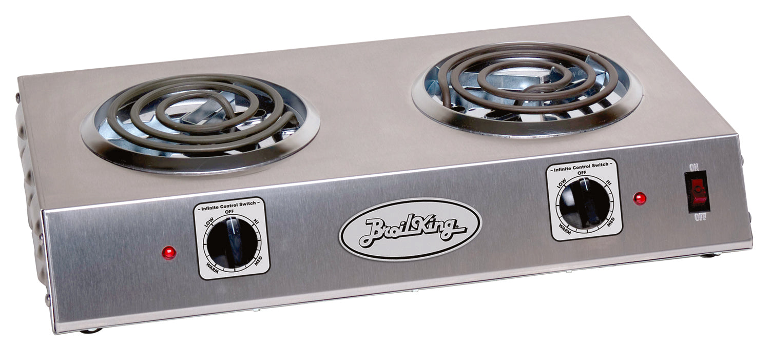 Professional Double Burner Range - Stainless