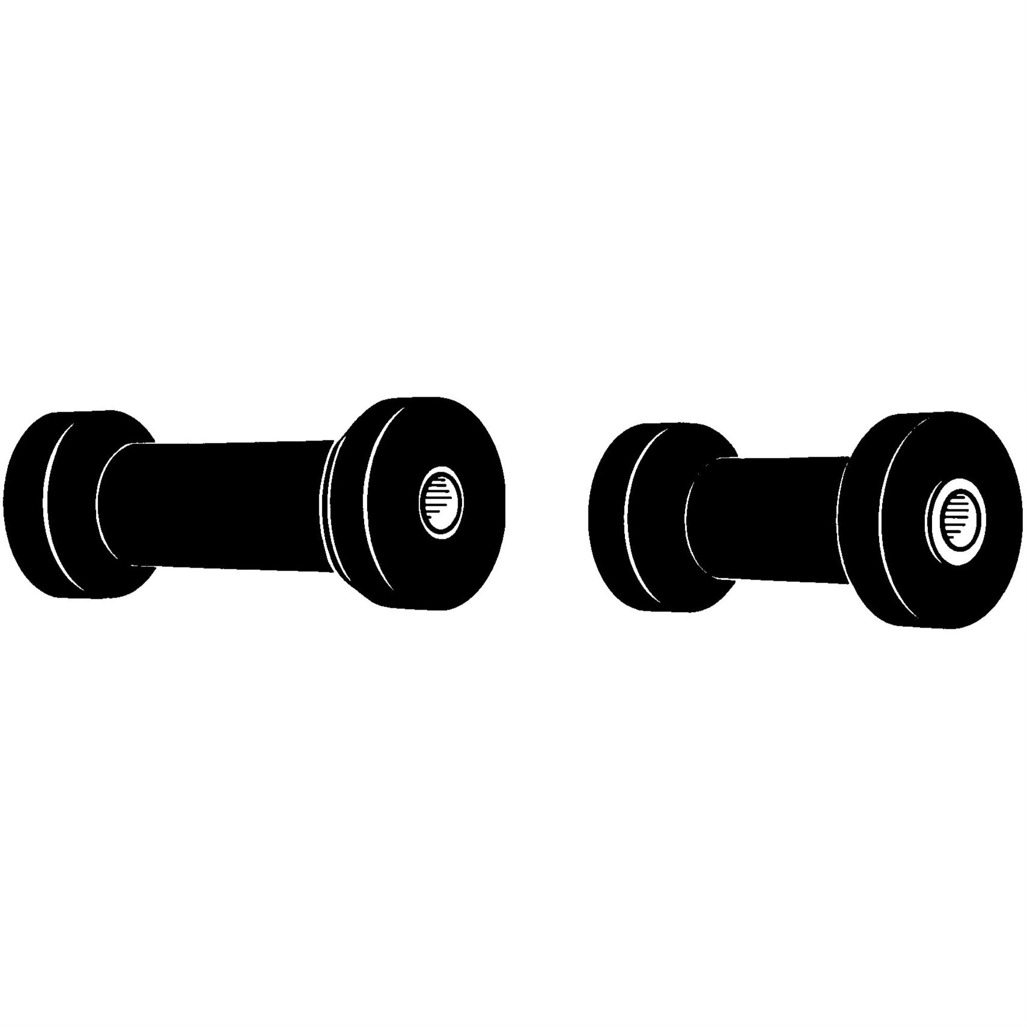 Spool Roller 5' W 5/8' S Blk Rub