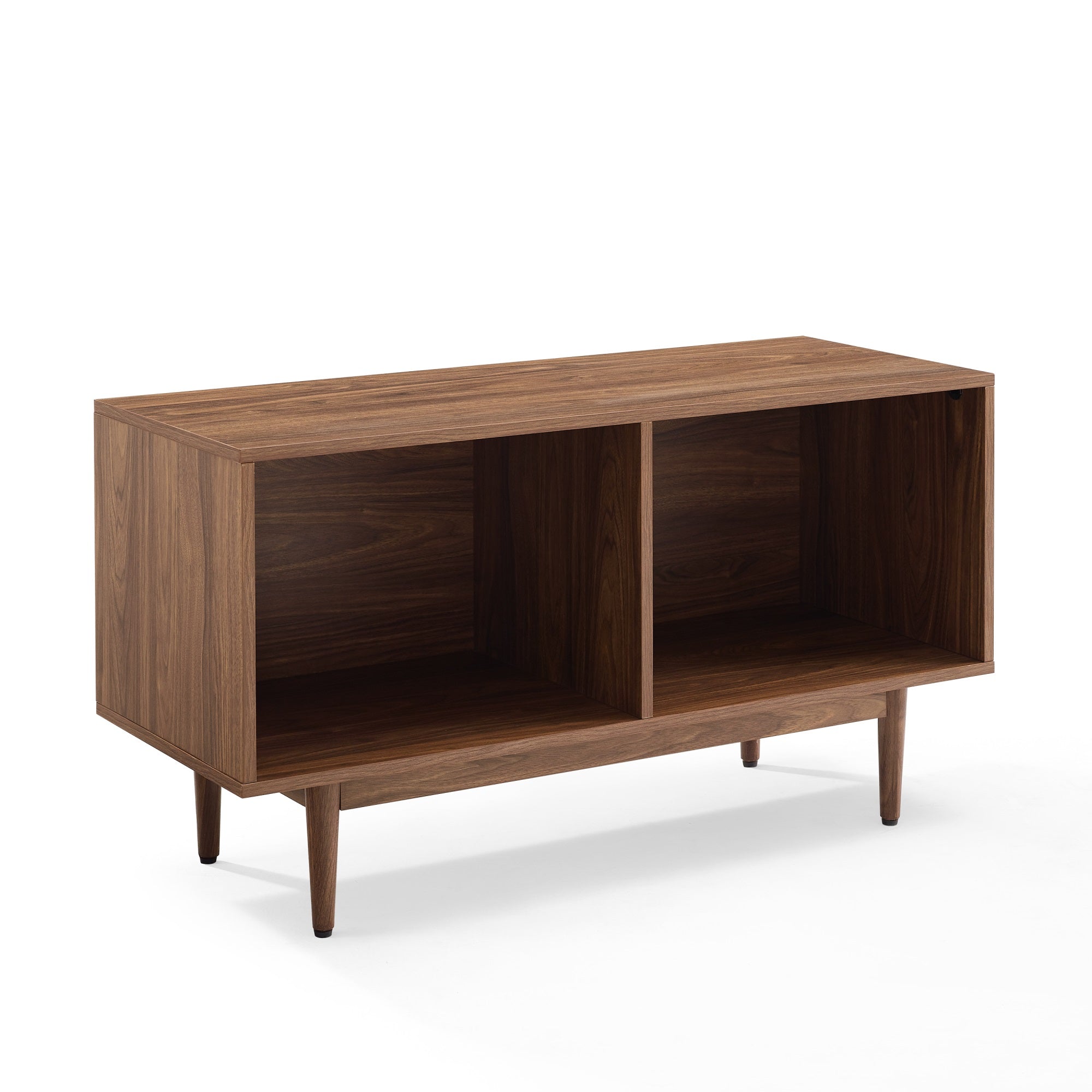 Liam Medium Record Storage Console Cabinet - Walnut