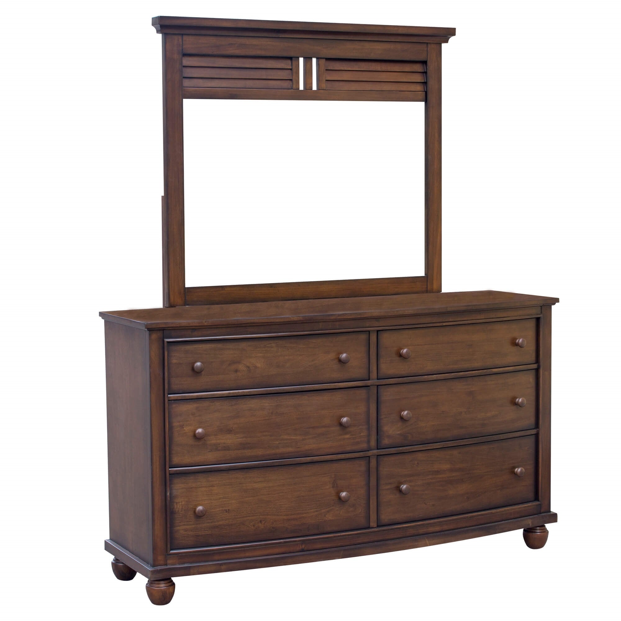 Sunset Trading Bahama Shutter Wood Dresser With Mirror
