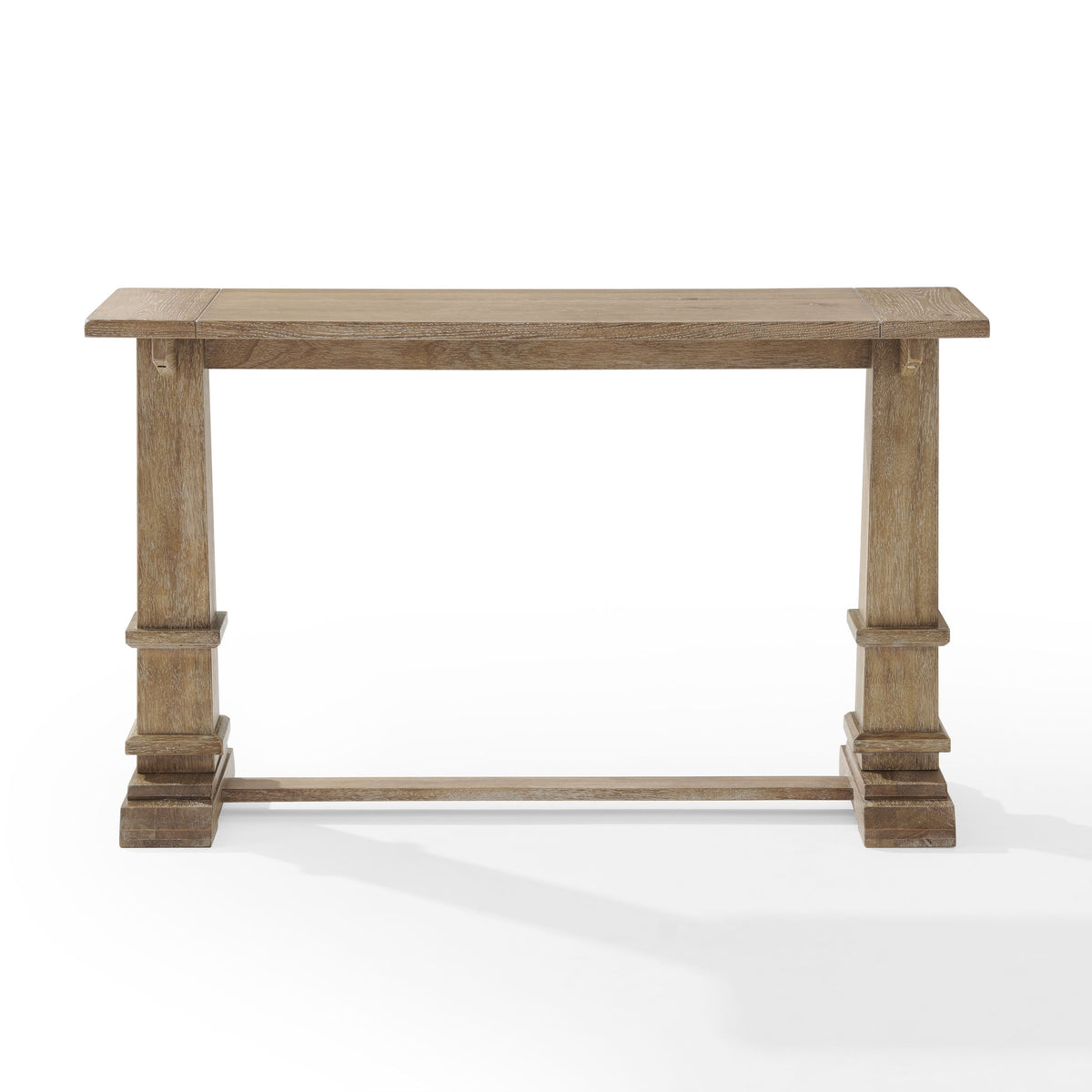 Yardlio Rustic Brown Joanna Console Table - Farmhouse Elegance For Entryway Or Lounge