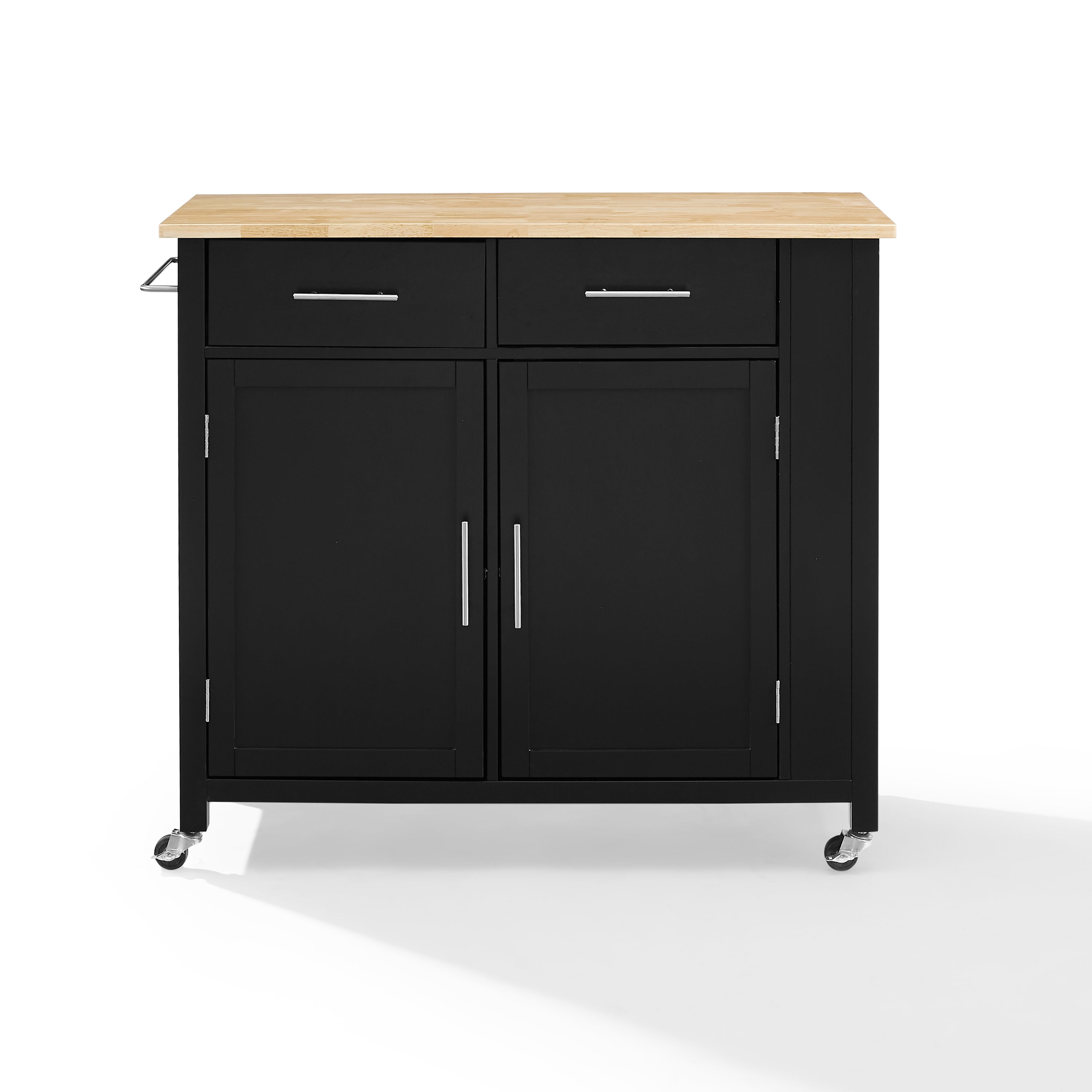 Savannah Wood Top Drop Leaf Kitchen Island/Cart