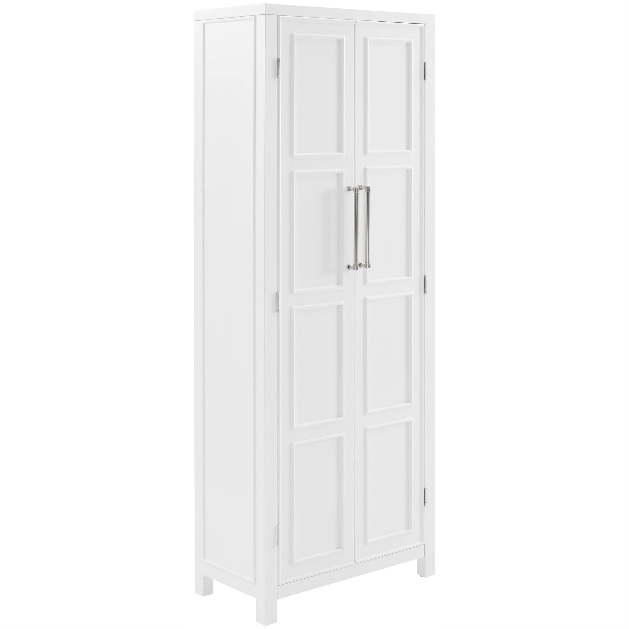 Casafoyer Furniture Cutler Pantry Storage Cabinet With Shelves, Kitchen, Dining, Or Laundry Room, White