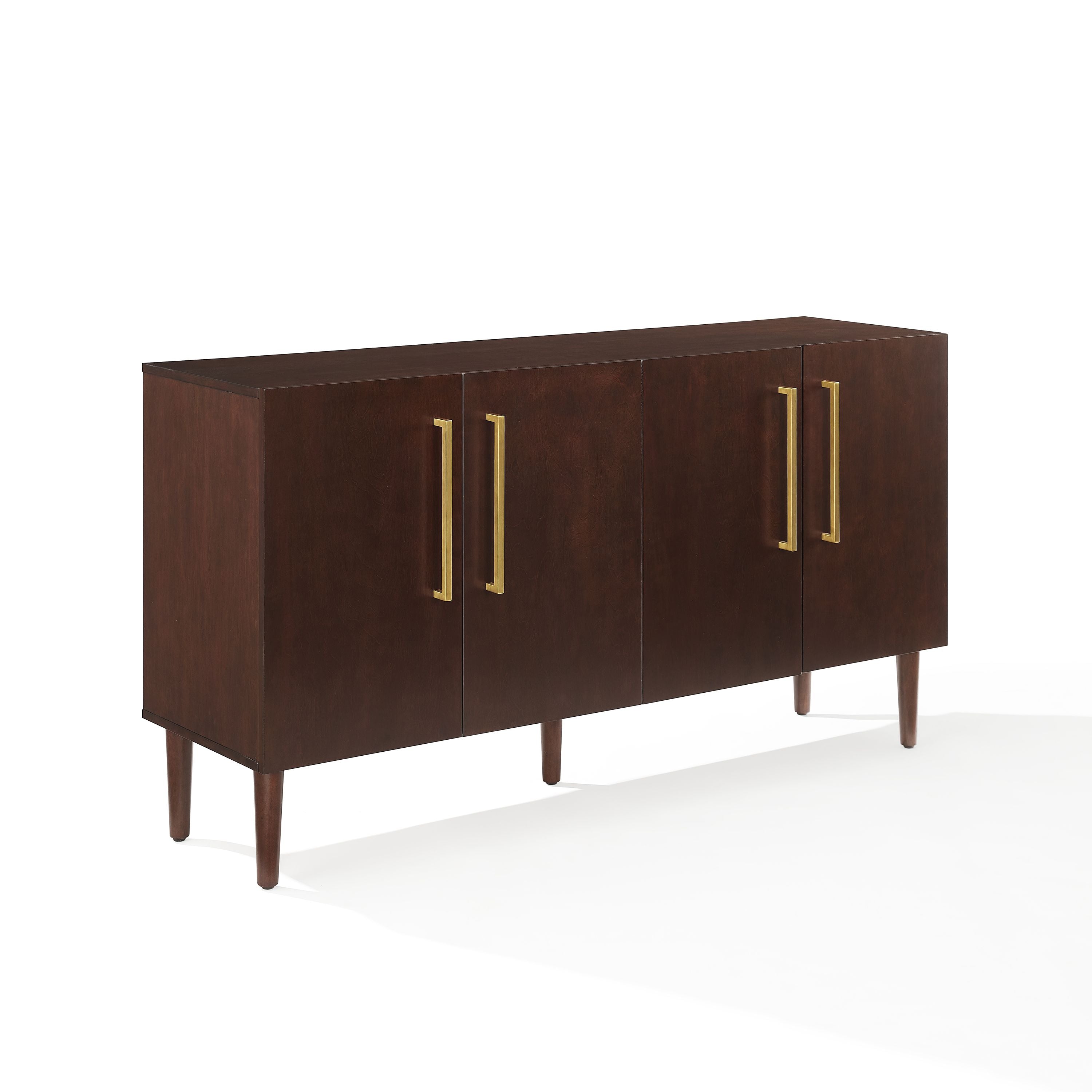 Everett Sideboard: Mid-Century Charm With Adjustable Shelves & Elegant Tapered Legs - Ideal For Dining Room Or Kitchen Storage