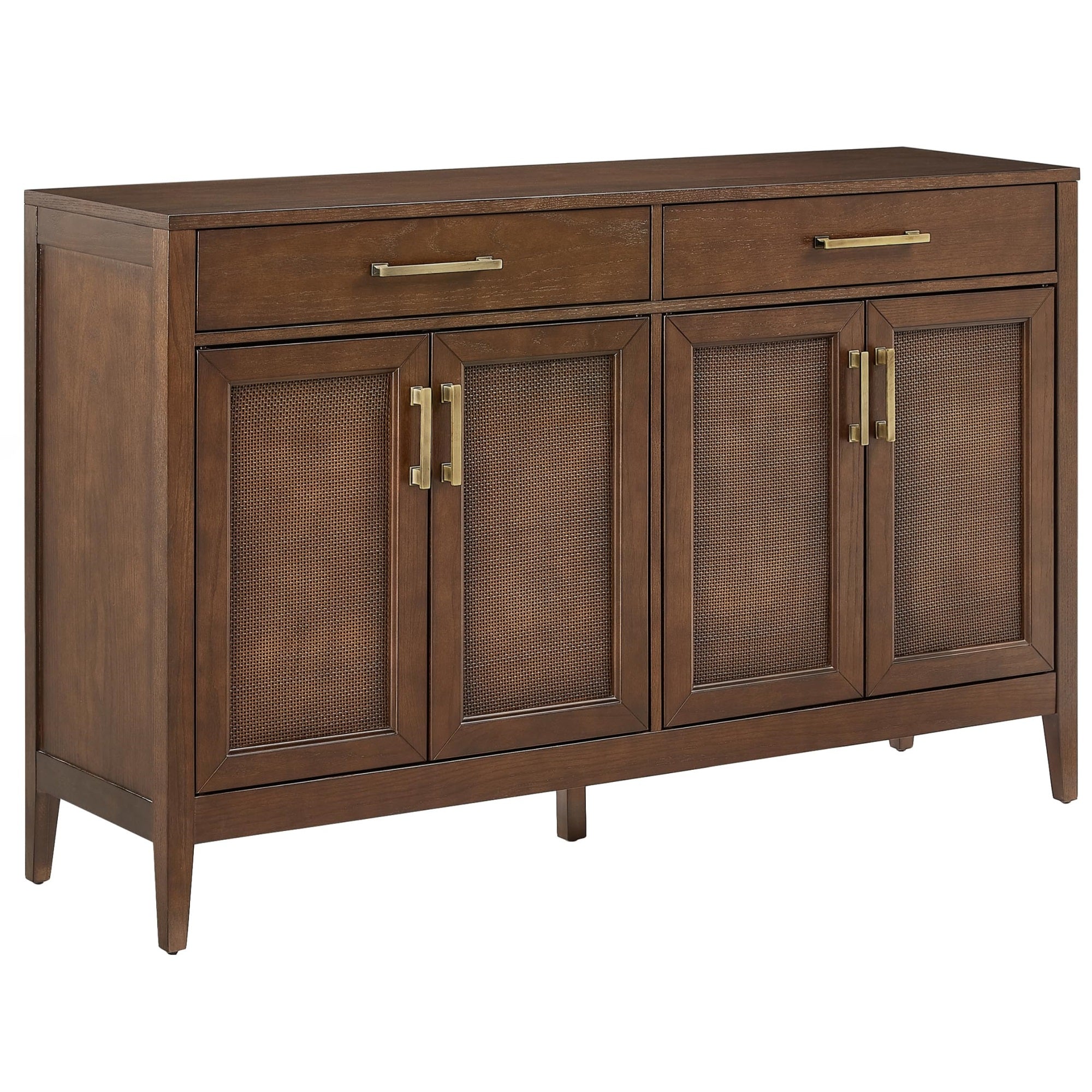 Casafoyer Furniture Milo Modern Sideboard Buffet Cabinet With Storage Cabinets And Drawers, Kitchen, Dining, Dark Brown