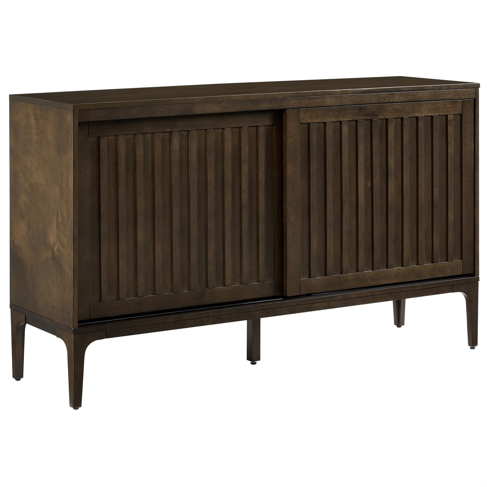 Casafoyer Furniture Asher Mid-Century Modern Sideboard Buffet Cabinet With Storage, Living Room Credenza, Dark Brown