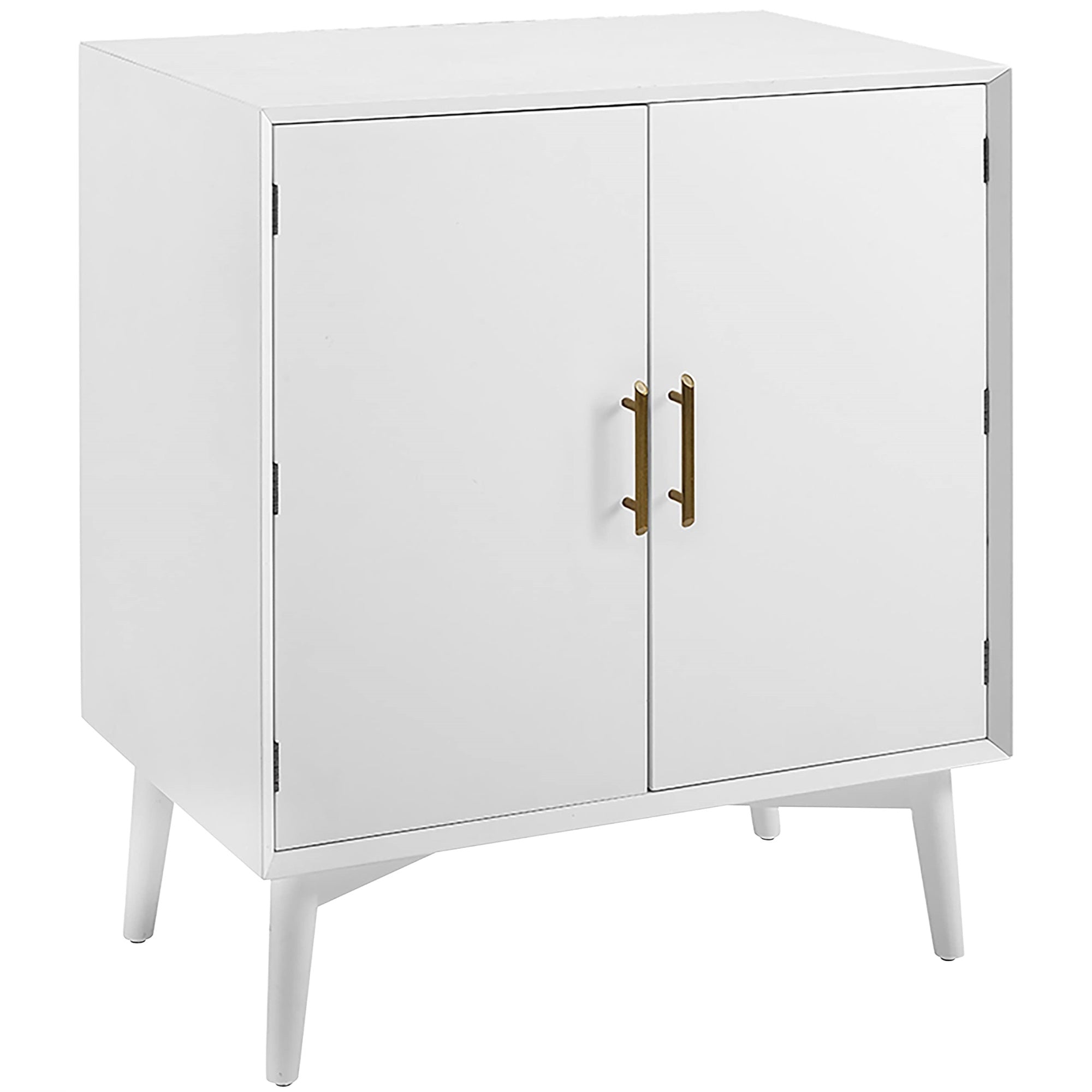 Casafoyer Landon Bar Cabinet with Storage Shelves and Wine Rack, White