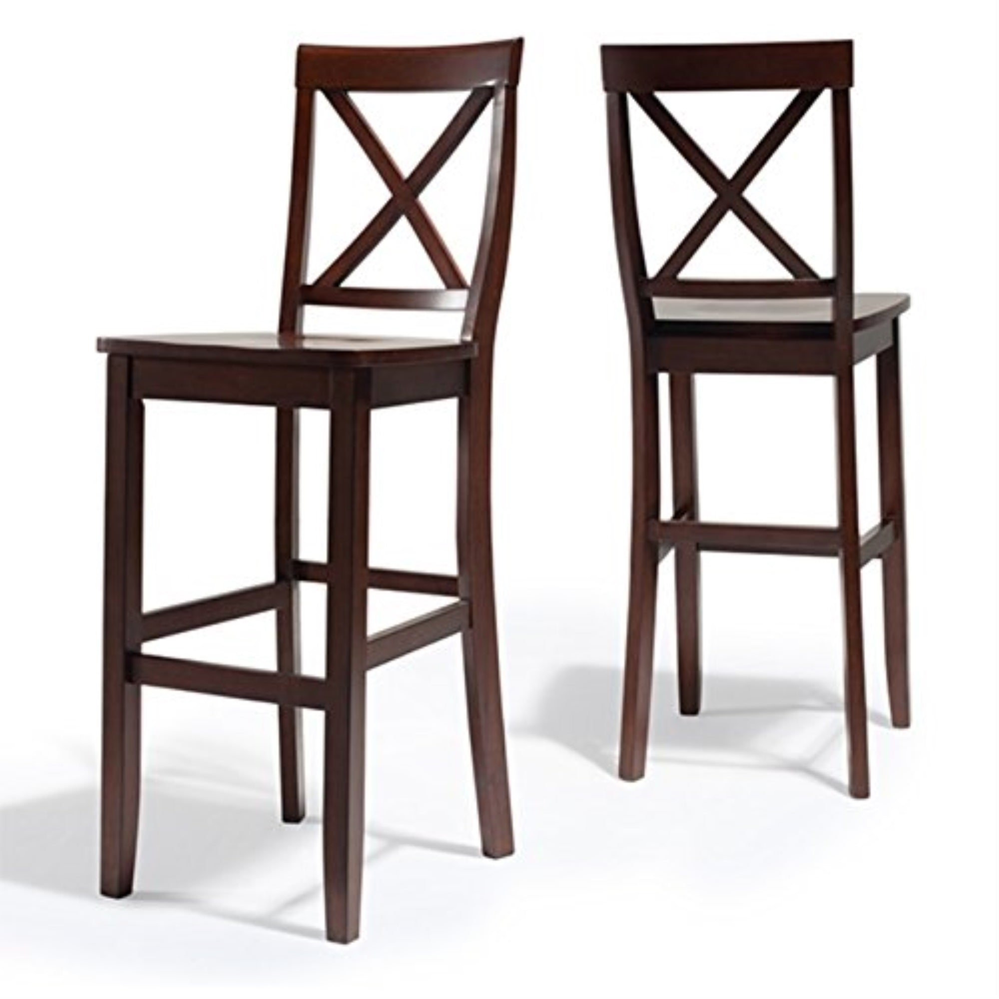 Casafoyer X-Back 30' Barstool In Mahogany [Set Of 2]