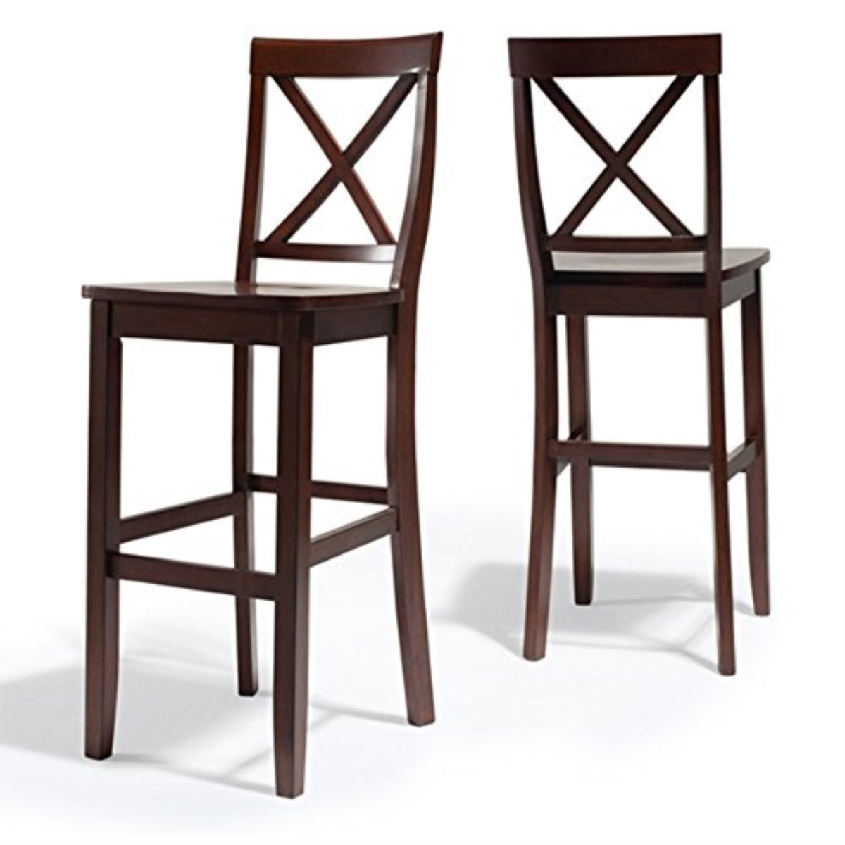 Casafoyer X-Back 30' Barstool In Mahogany [Set Of 2]