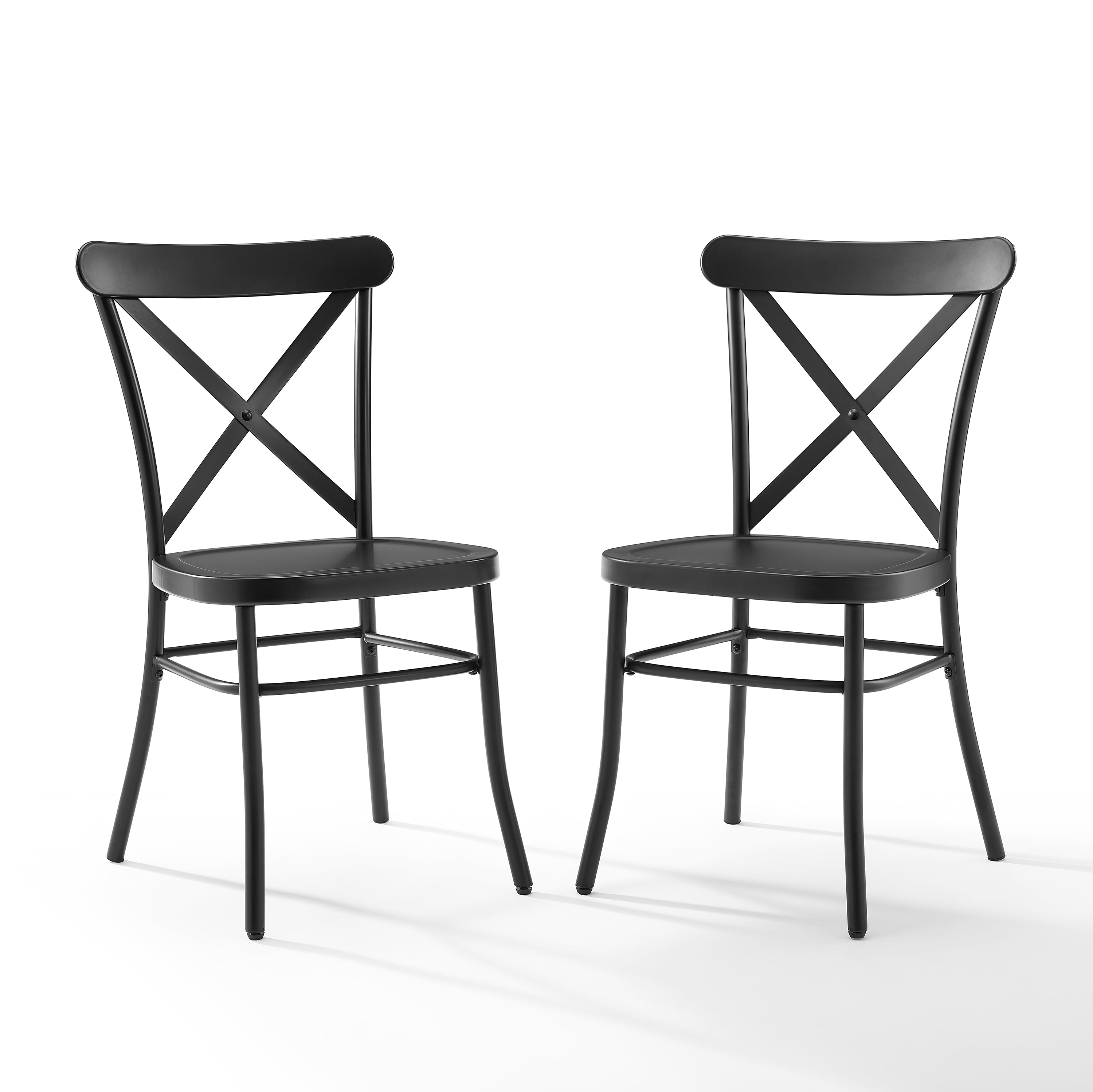 Camille 2Pc Dining Chair Matte Black