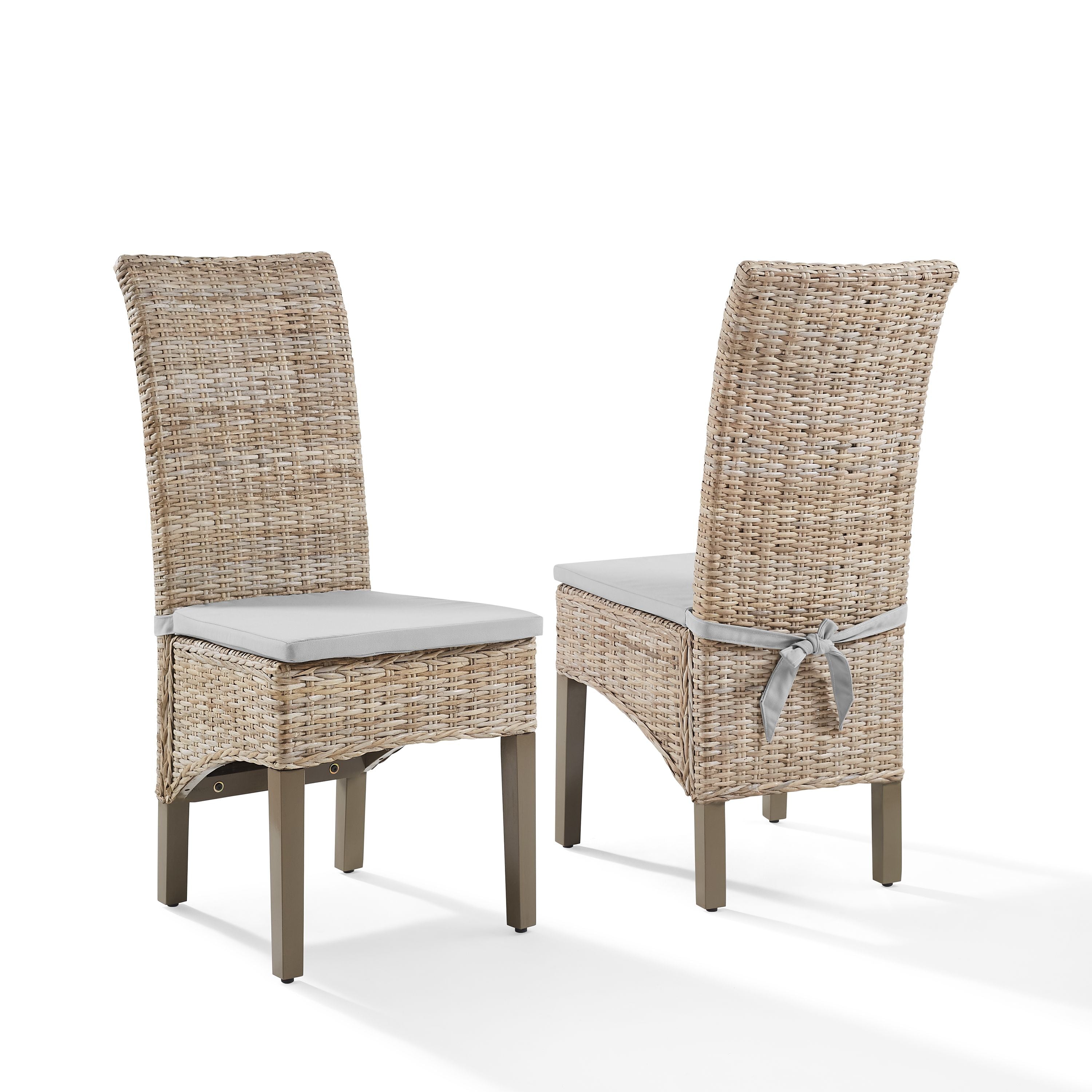Edelyn 2-Piece Dining Chair Set Kubu Rattan/Gray - 2 Chairs