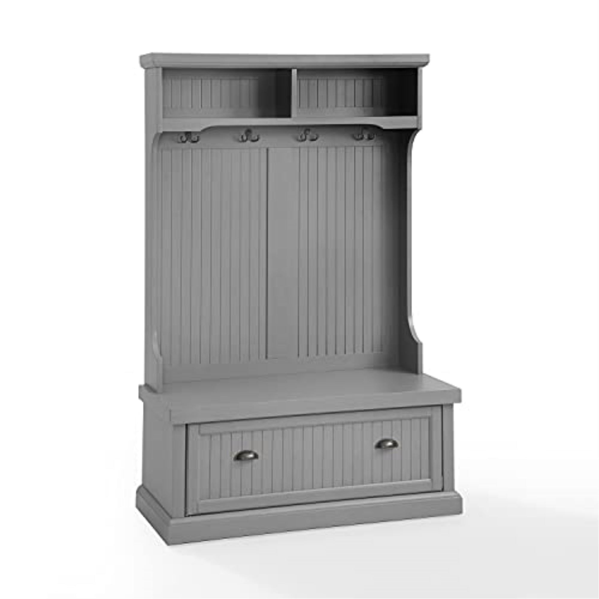 Seaside Hall Tree Distressed Gray
