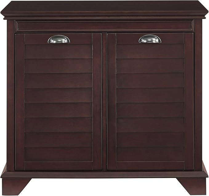 Lydia Linen Hamper In Espresso