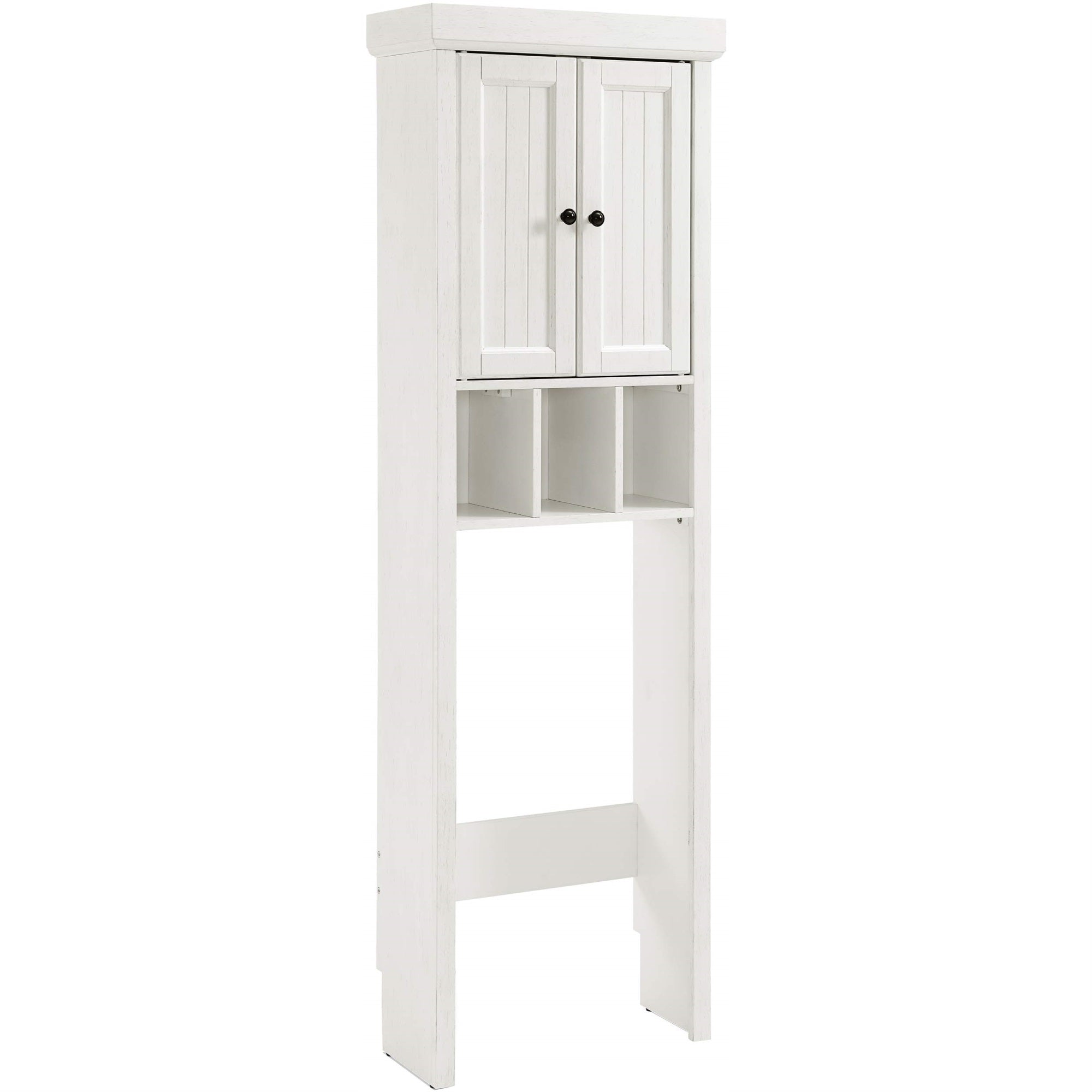 Casafoyer Furniture Seaside Over The Toilet Storage Cabinet And Bathroom Organizer With Shelves, Distressed White