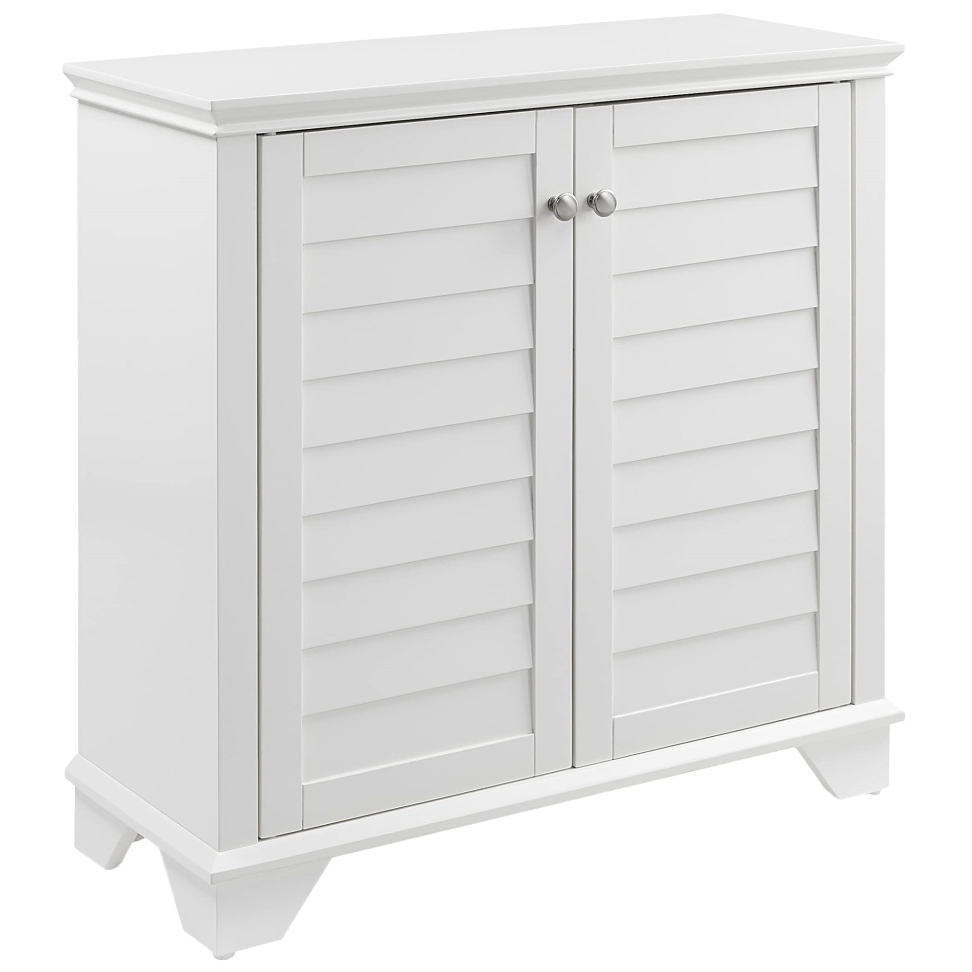 Casafoyer Furniture Lydia Accent Storage Cabinet, Bar, Buffet For Kitchen, Living Room, Or Entryway, White