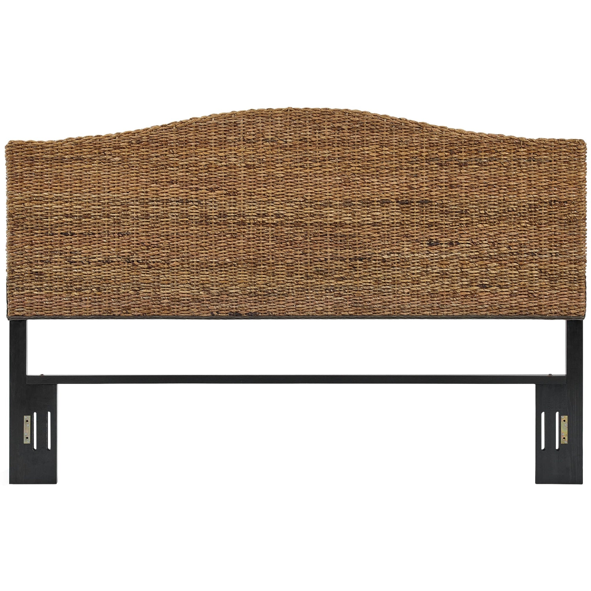Casafoyer Furniture Serena Handwoven Natural Fiber Rattan Bed Headboard, Banana Leaf, King