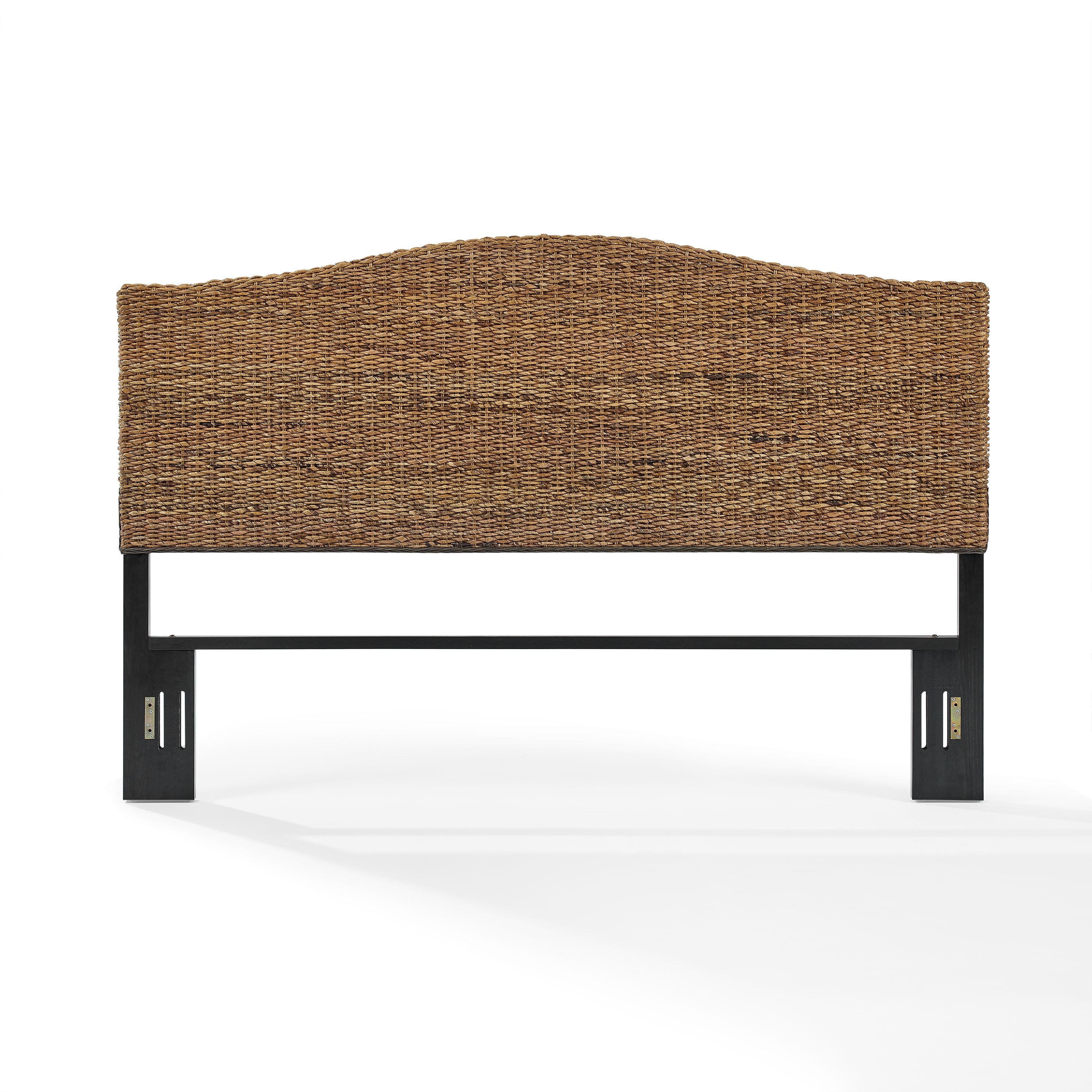 Serena King Headboard - Cozy Coastal Atmosphere, Handcrafted Banana Leaf Weave, Luxurious Linens, Serene Oasis