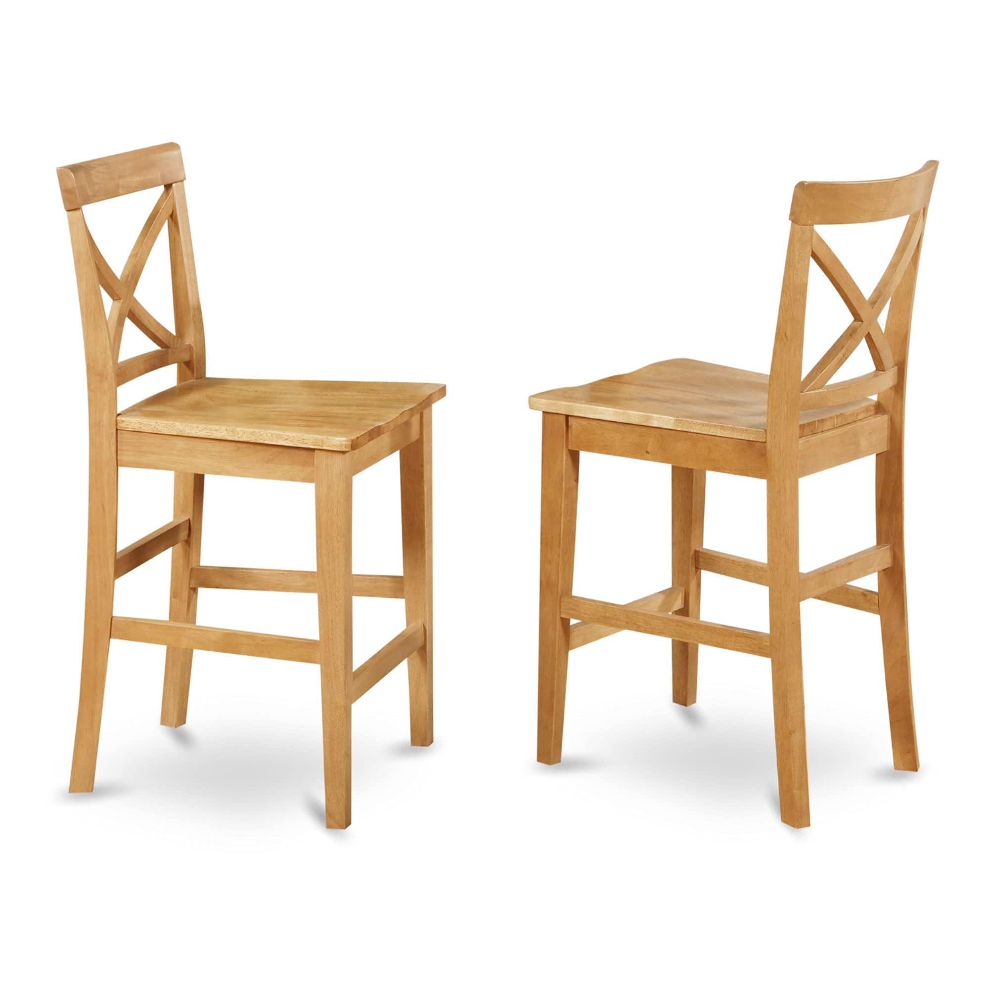 East West Furniture Cfpb5-Oak-W 5 Piece Kitchen Counter Set Includes A Square Room Table And 4 Dining Chairs, 42X42 Inch, Oak