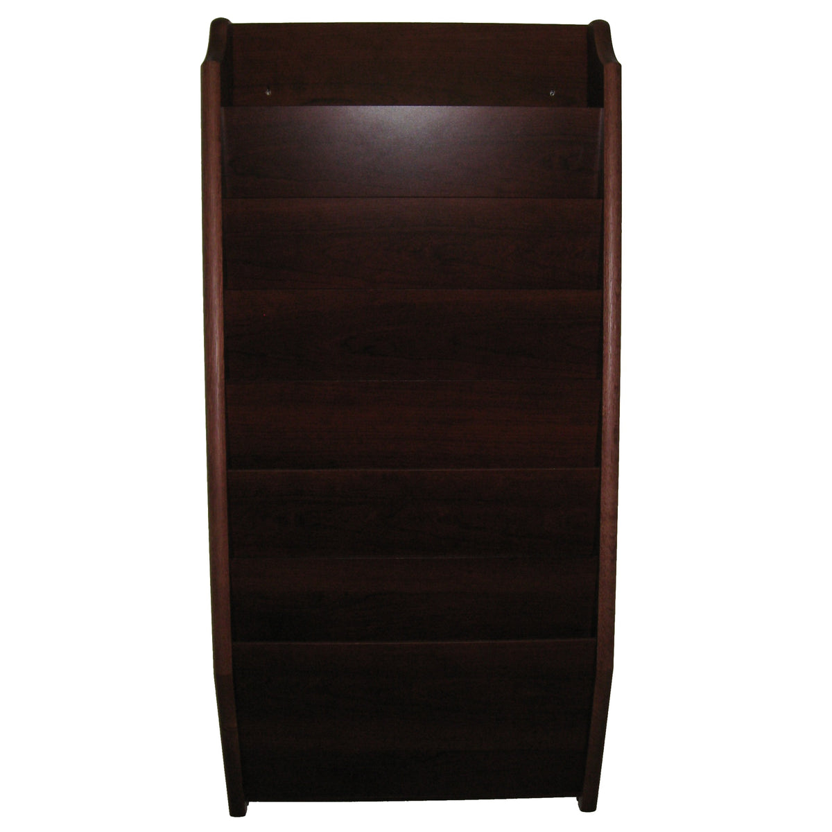 Wooden Mallet 7 Pocket Legal Size File Holder, Mahogany