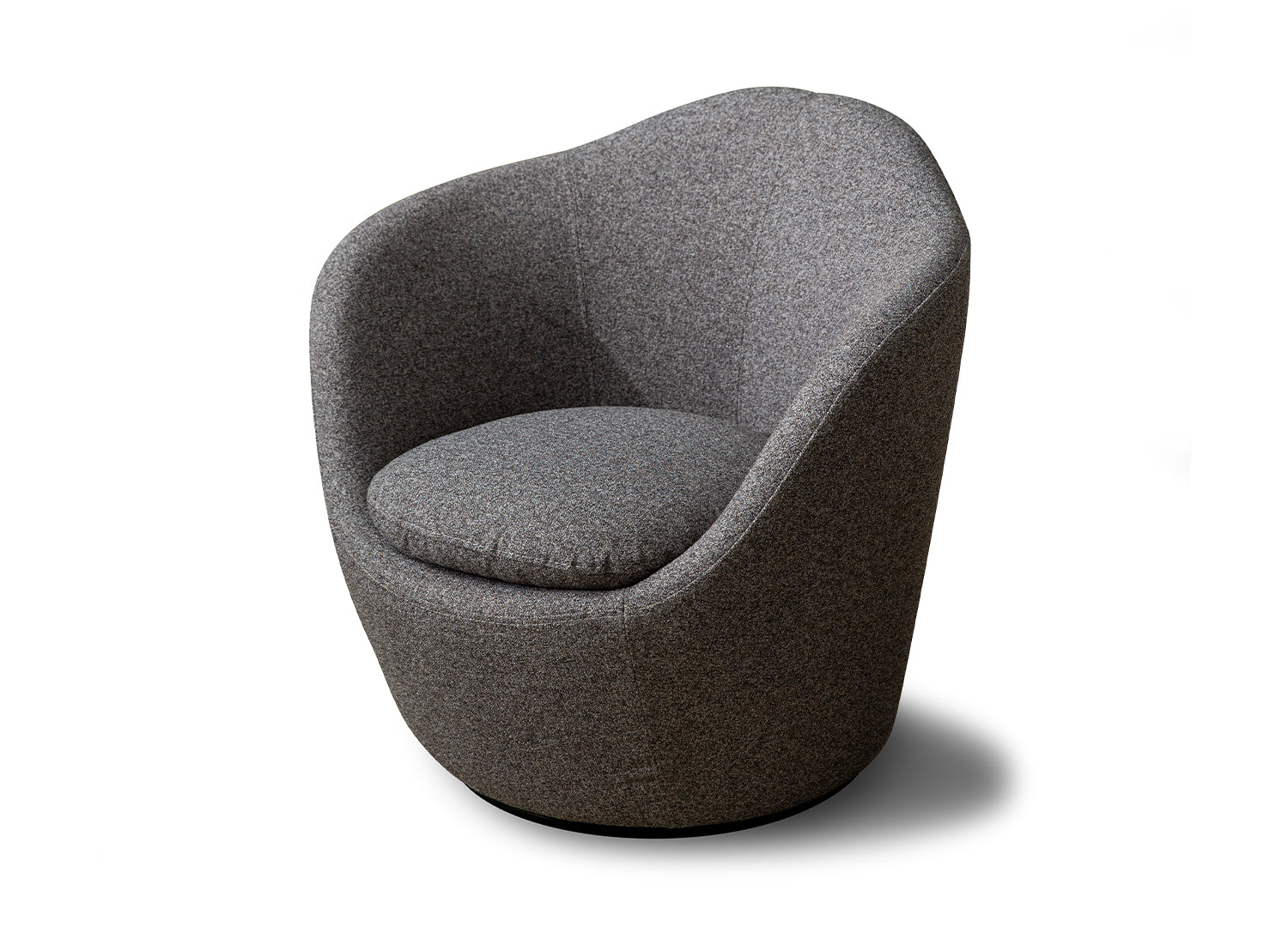 Whiteline Modern Living Stone Accent Chair, Dark Grey