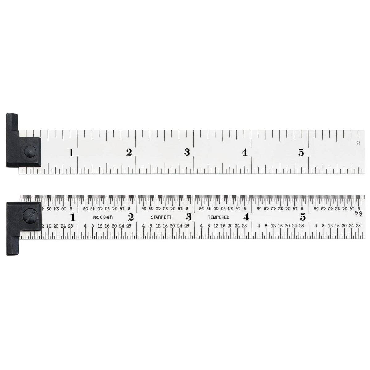 Ch604R-6 6' Spring-Tempered Steel Rule With Inch Graduations, Graduations At 8Ths, 16Ths, Quick-Reading 32Nds, 64Ths