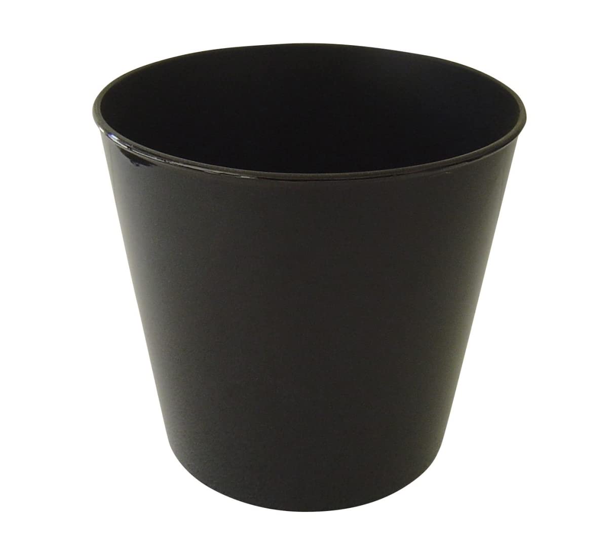 10.5 Inch Round Tapered Plastic Pot - Black